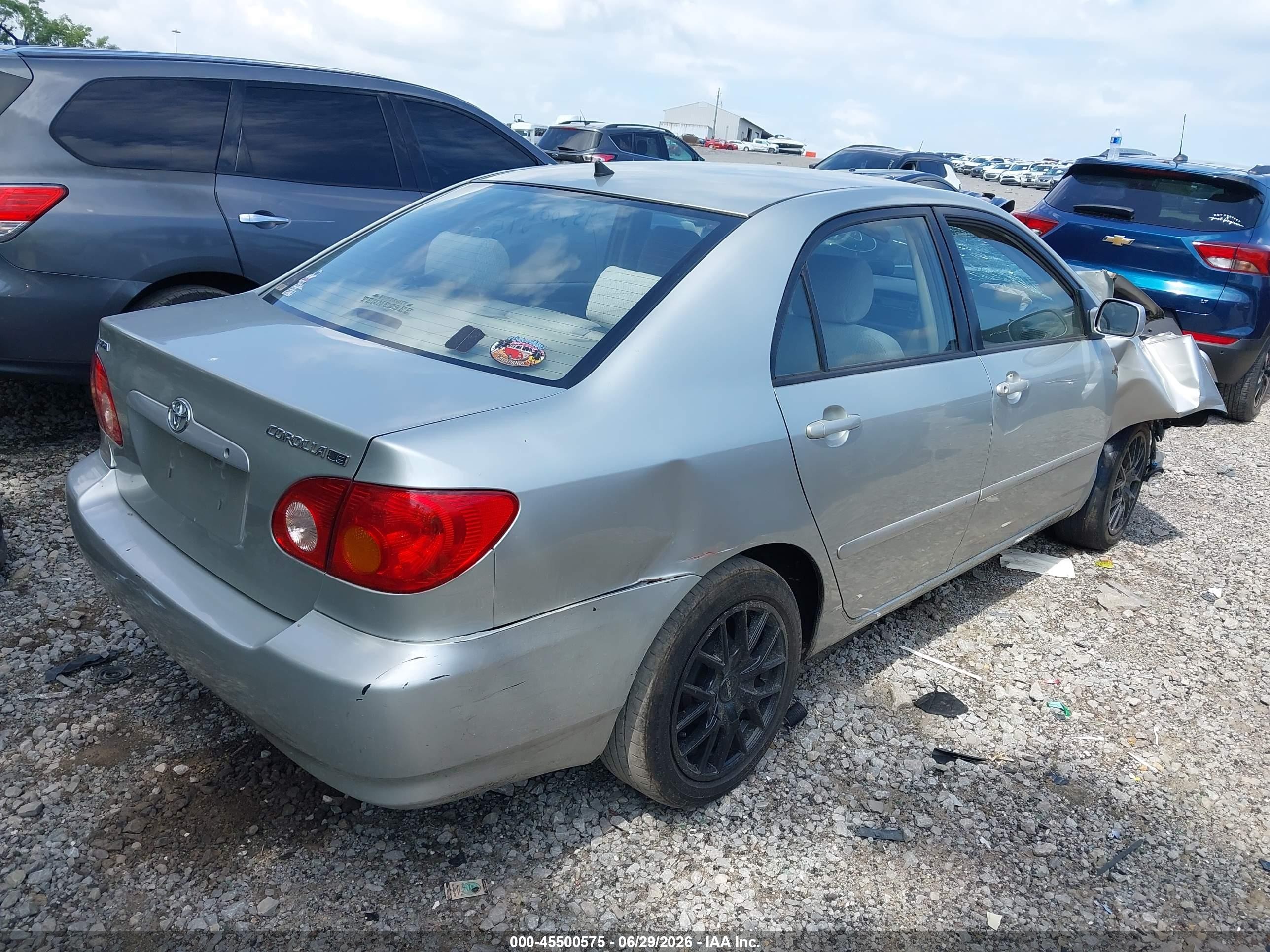 2003 Toyota Corolla Le Silver vin: JTDBR32E232004116
