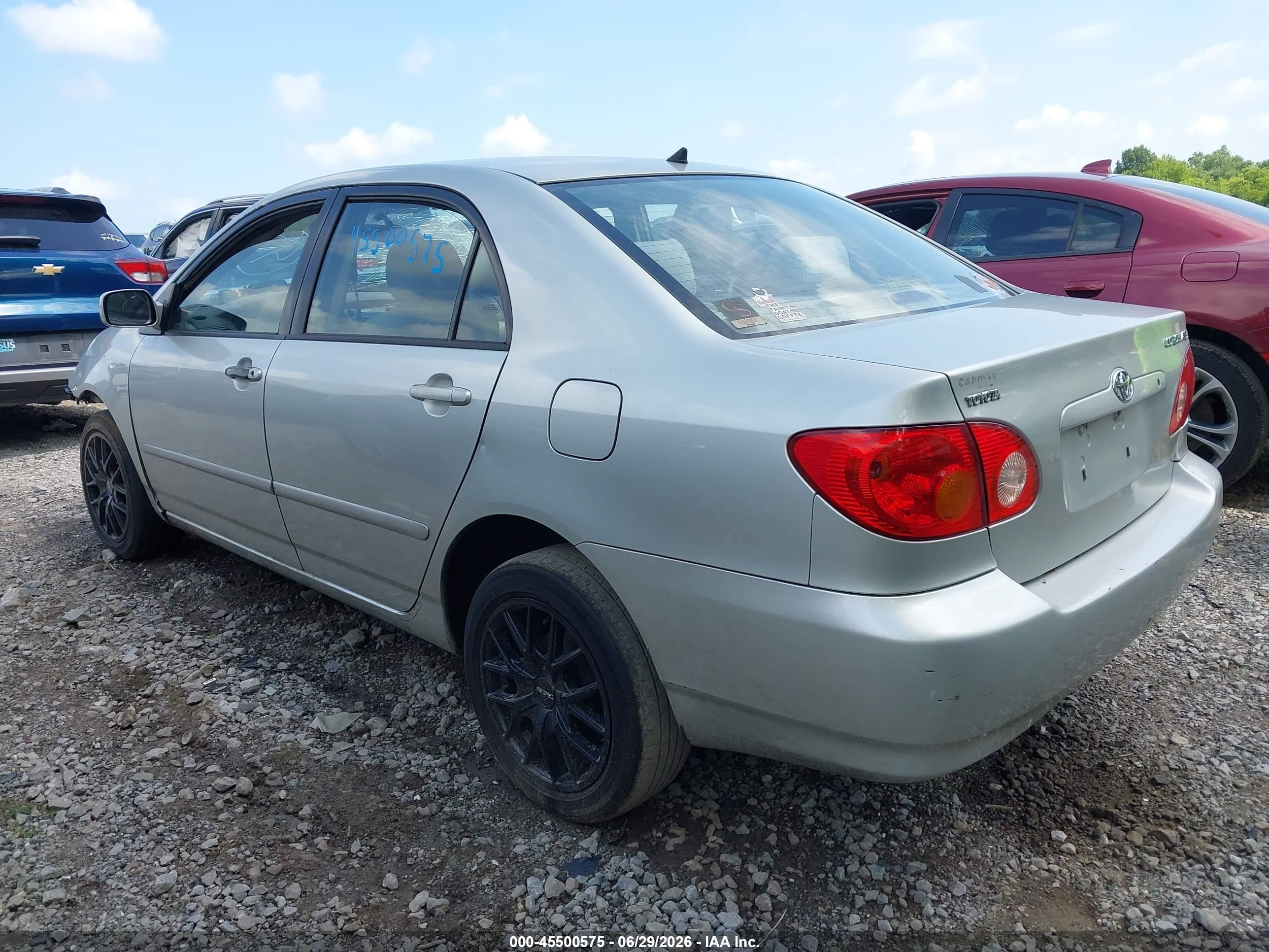2003 Toyota Corolla Le Silver vin: JTDBR32E232004116