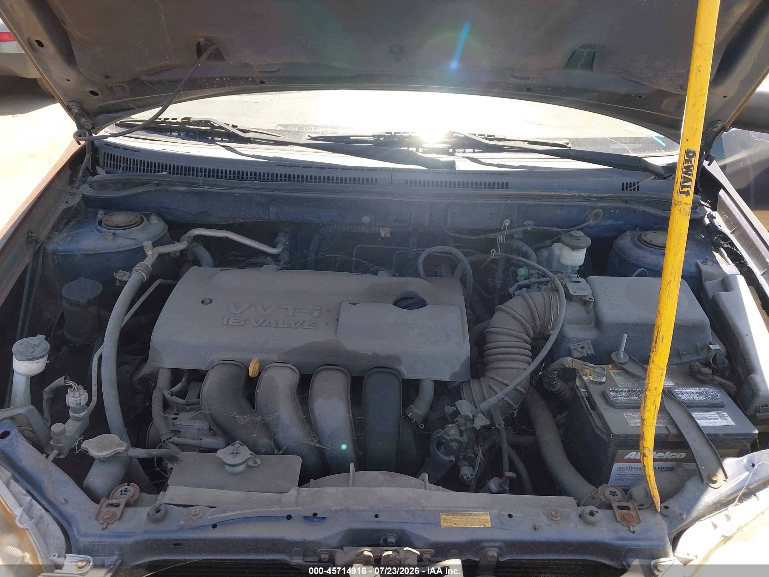 2003 Toyota Corolla Ce Blue vin: JTDBR32E232009378