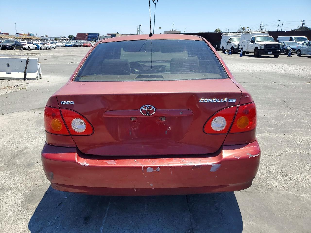 2004 Toyota Corolla Ce Red vin: JTDBR32E242018129
