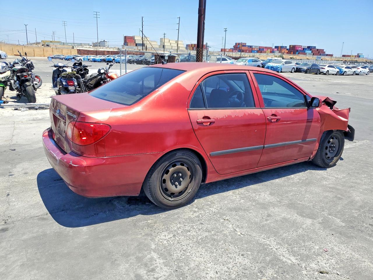 2004 Toyota Corolla Ce Red vin: JTDBR32E242018129