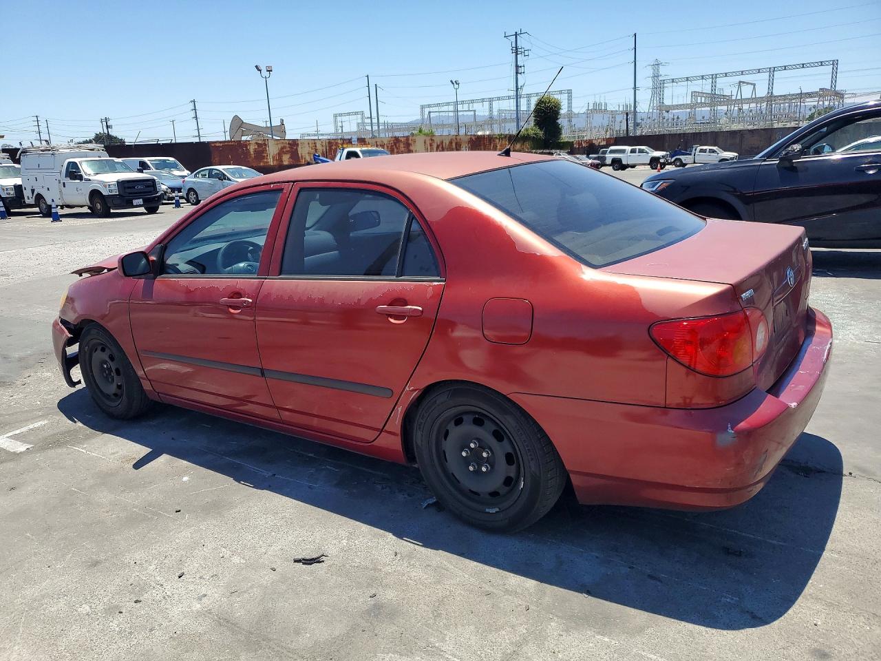 2004 Toyota Corolla Ce Red vin: JTDBR32E242018129