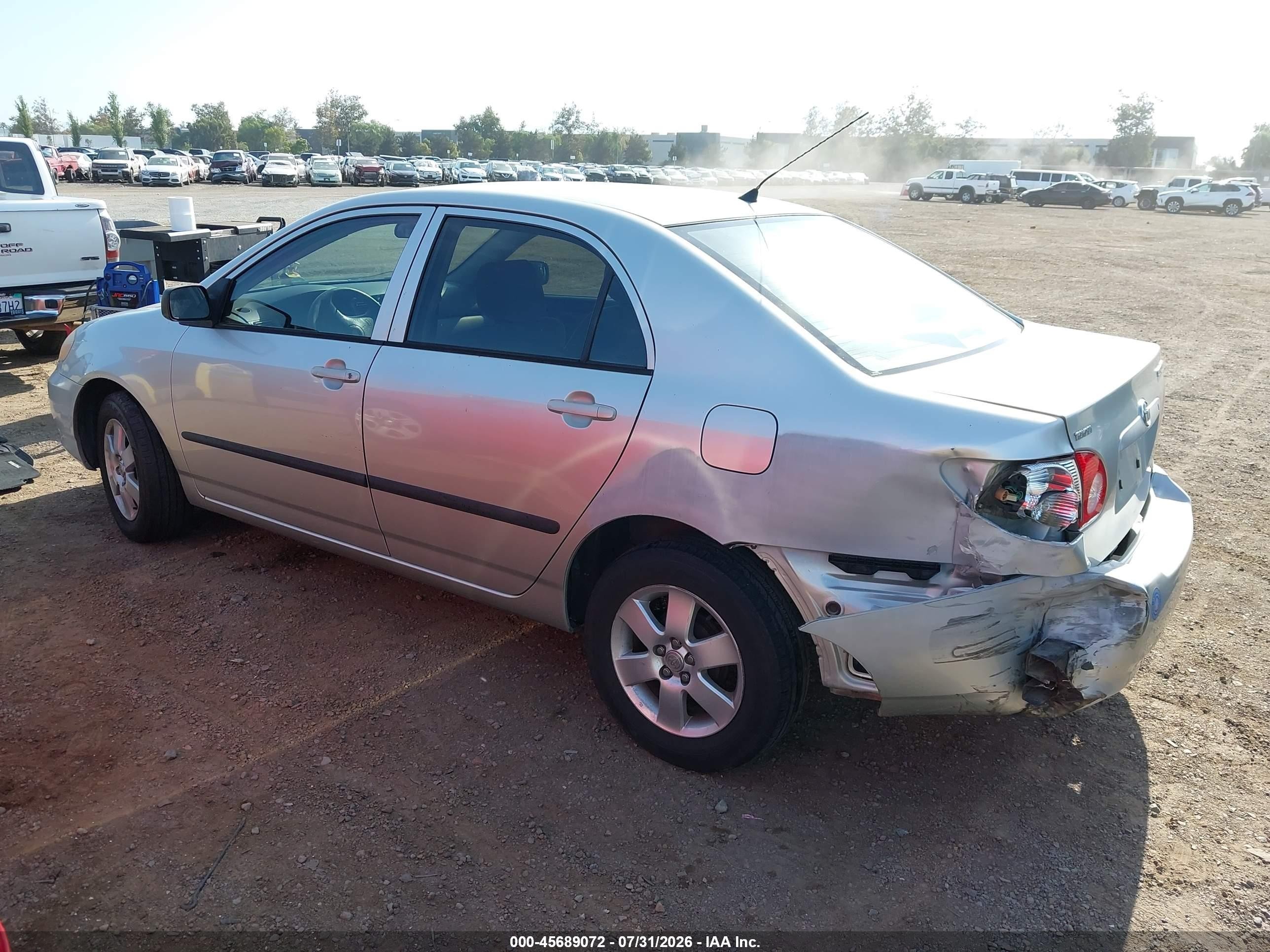 2004 Toyota Corolla Ce Silver vin: JTDBR32E242024738