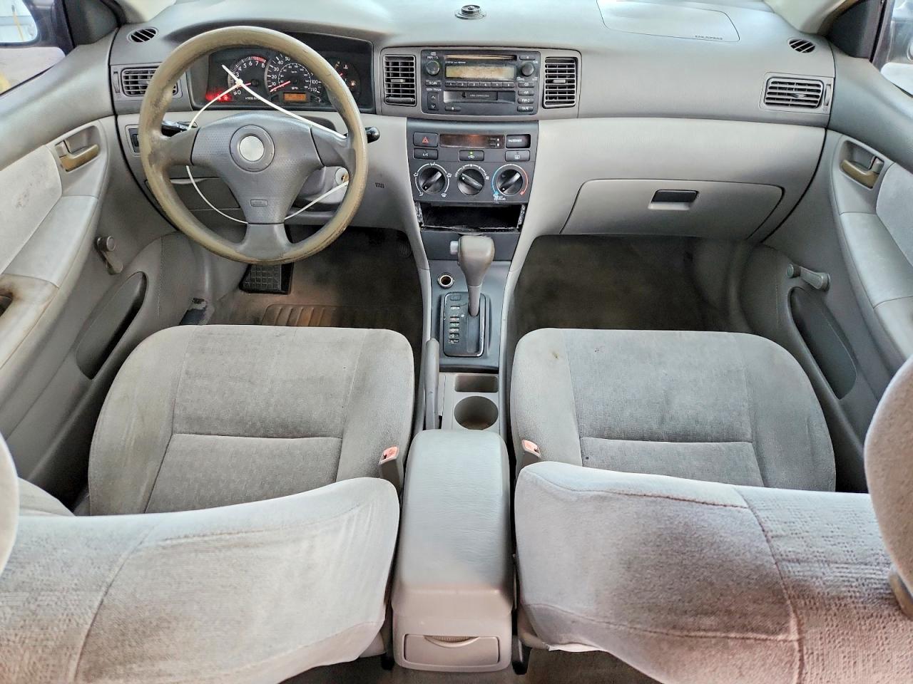 2004 Toyota Corolla Ce Silver vin: JTDBR32E242040714