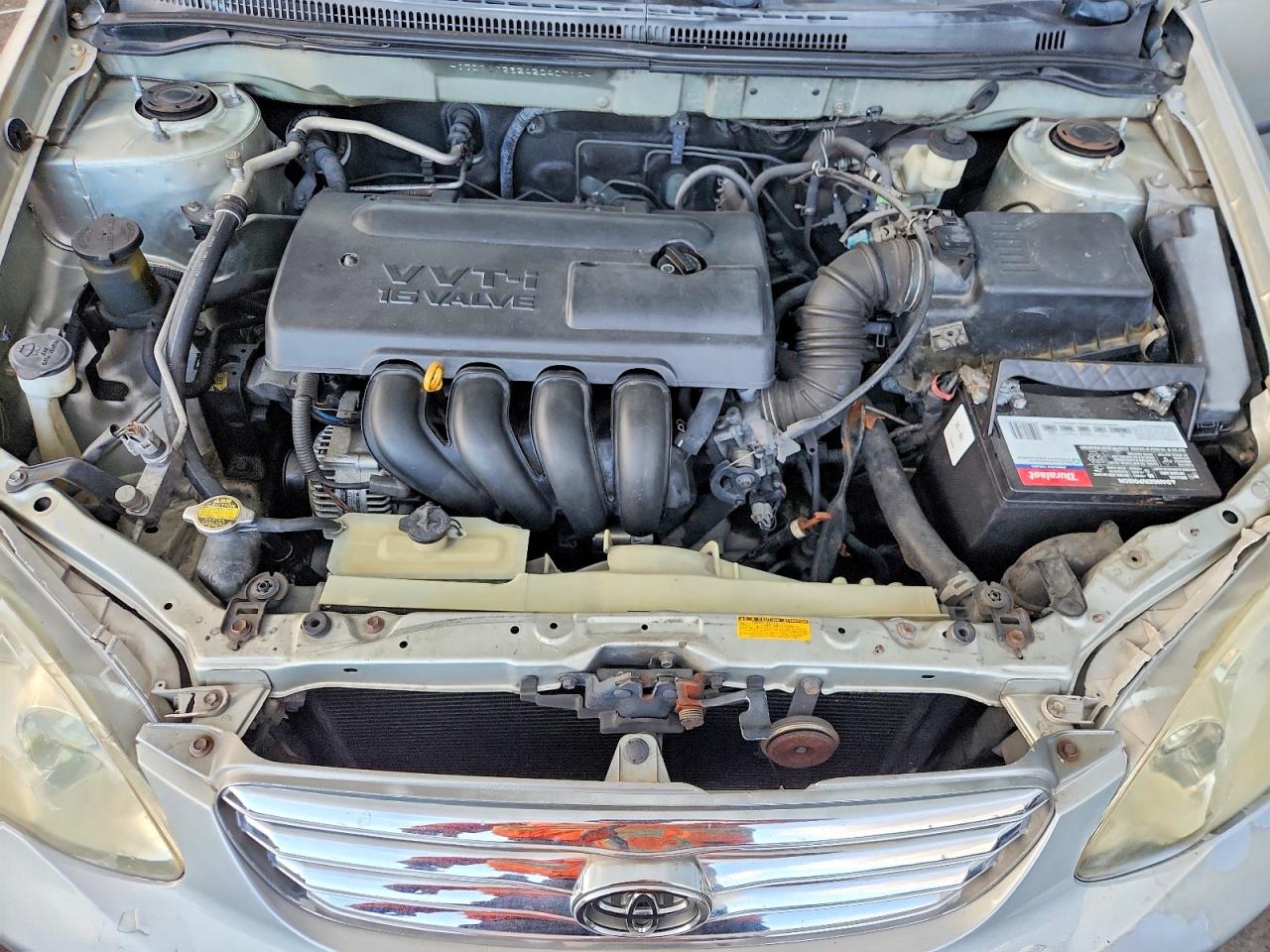 2004 Toyota Corolla Ce Silver vin: JTDBR32E242040714