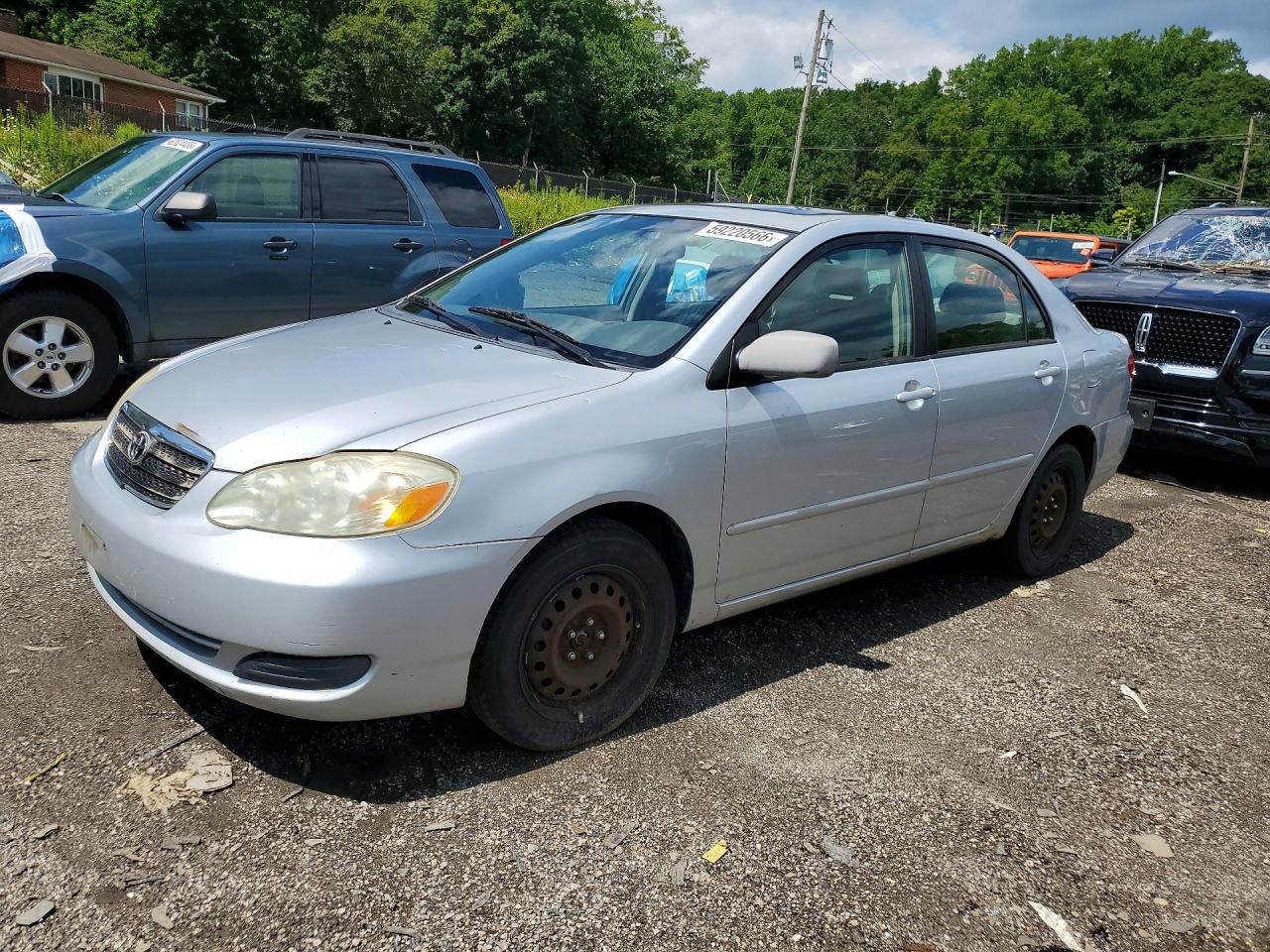 2005 Toyota Corolla Le Silver vin: JTDBR32E252053366