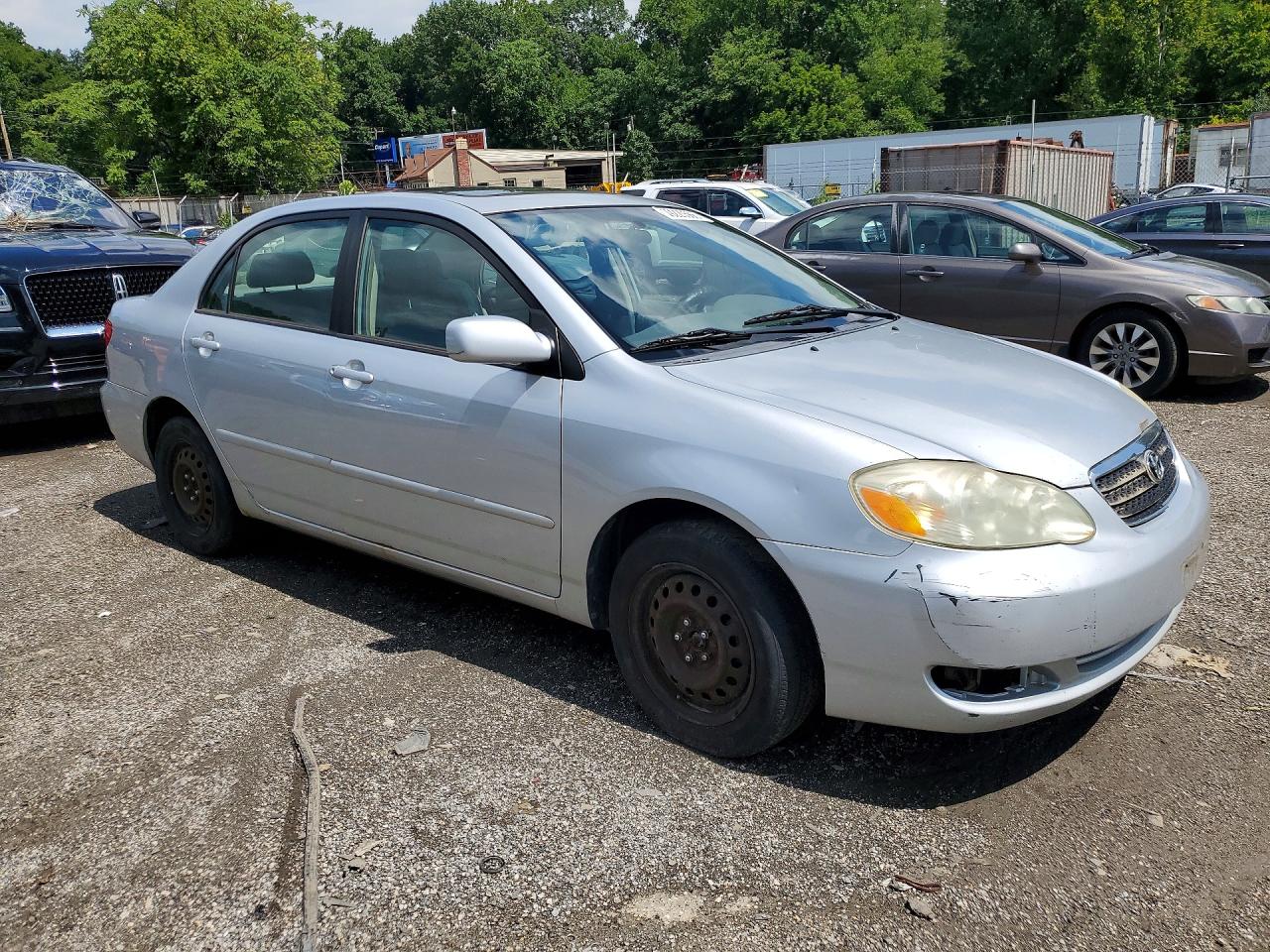 2005 Toyota Corolla Le Silver vin: JTDBR32E252053366