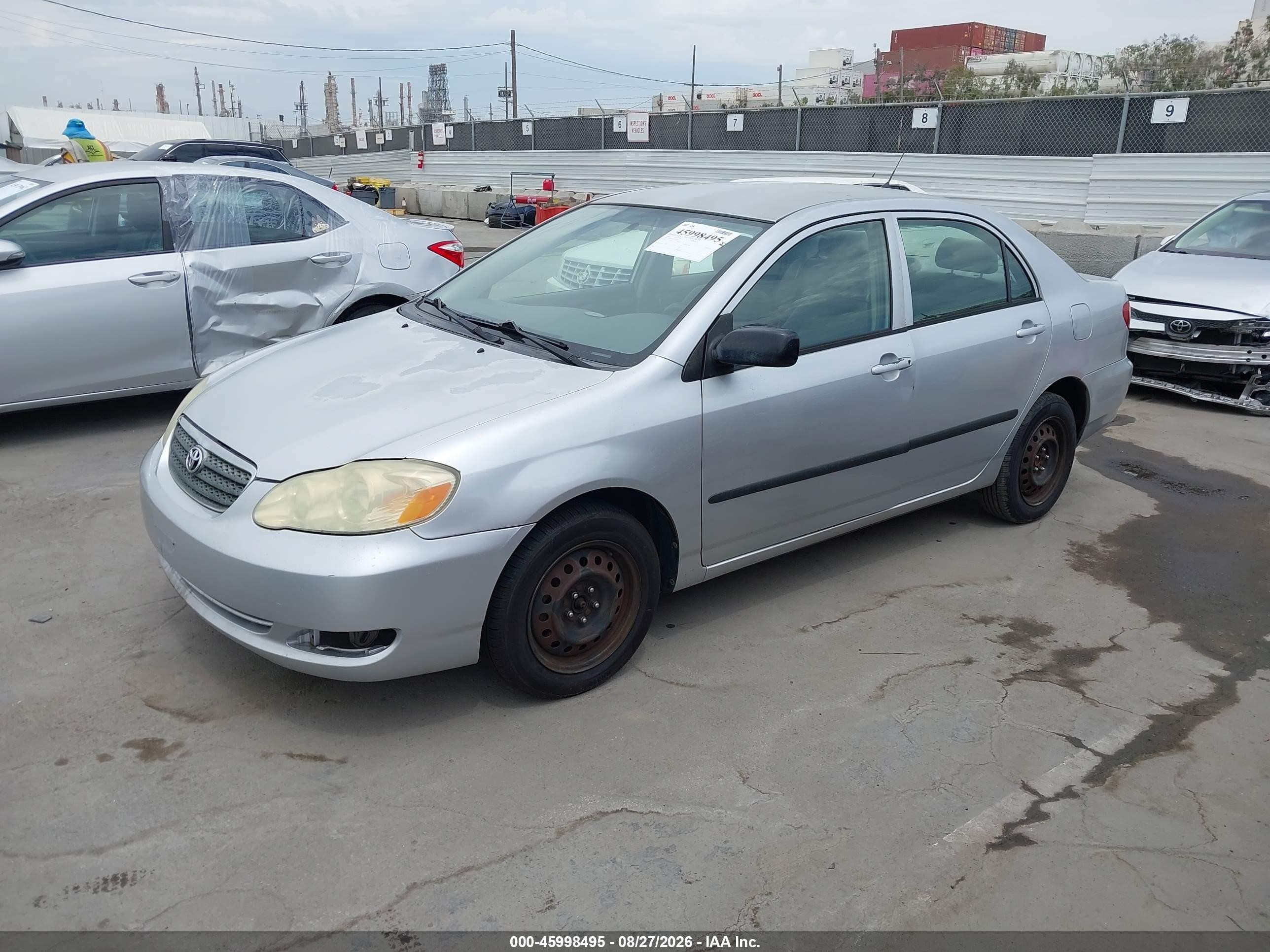 2005 Toyota Corolla Ce Серебряный vin: JTDBR32E252058793
