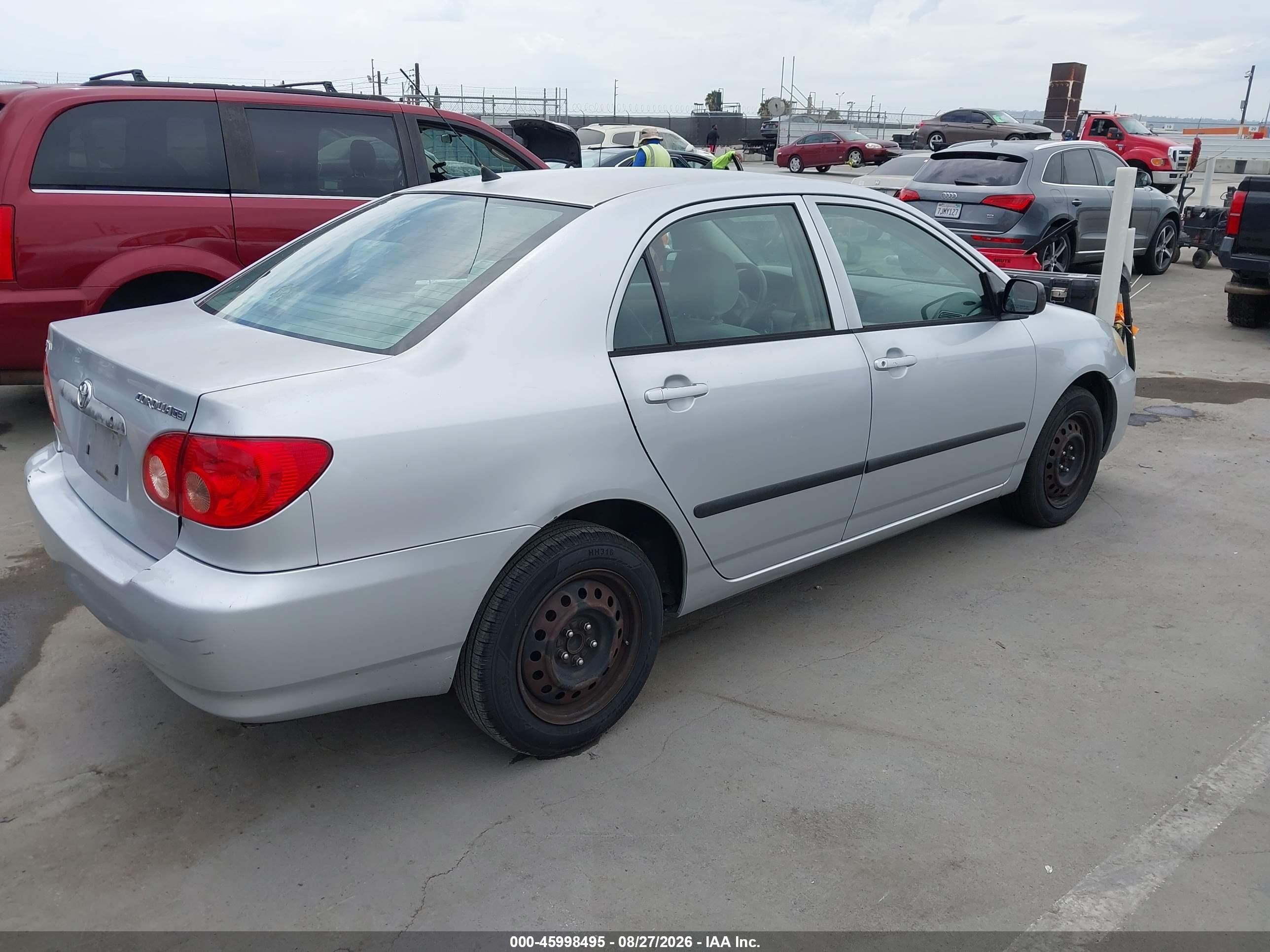 2005 Toyota Corolla Ce Серебряный vin: JTDBR32E252058793
