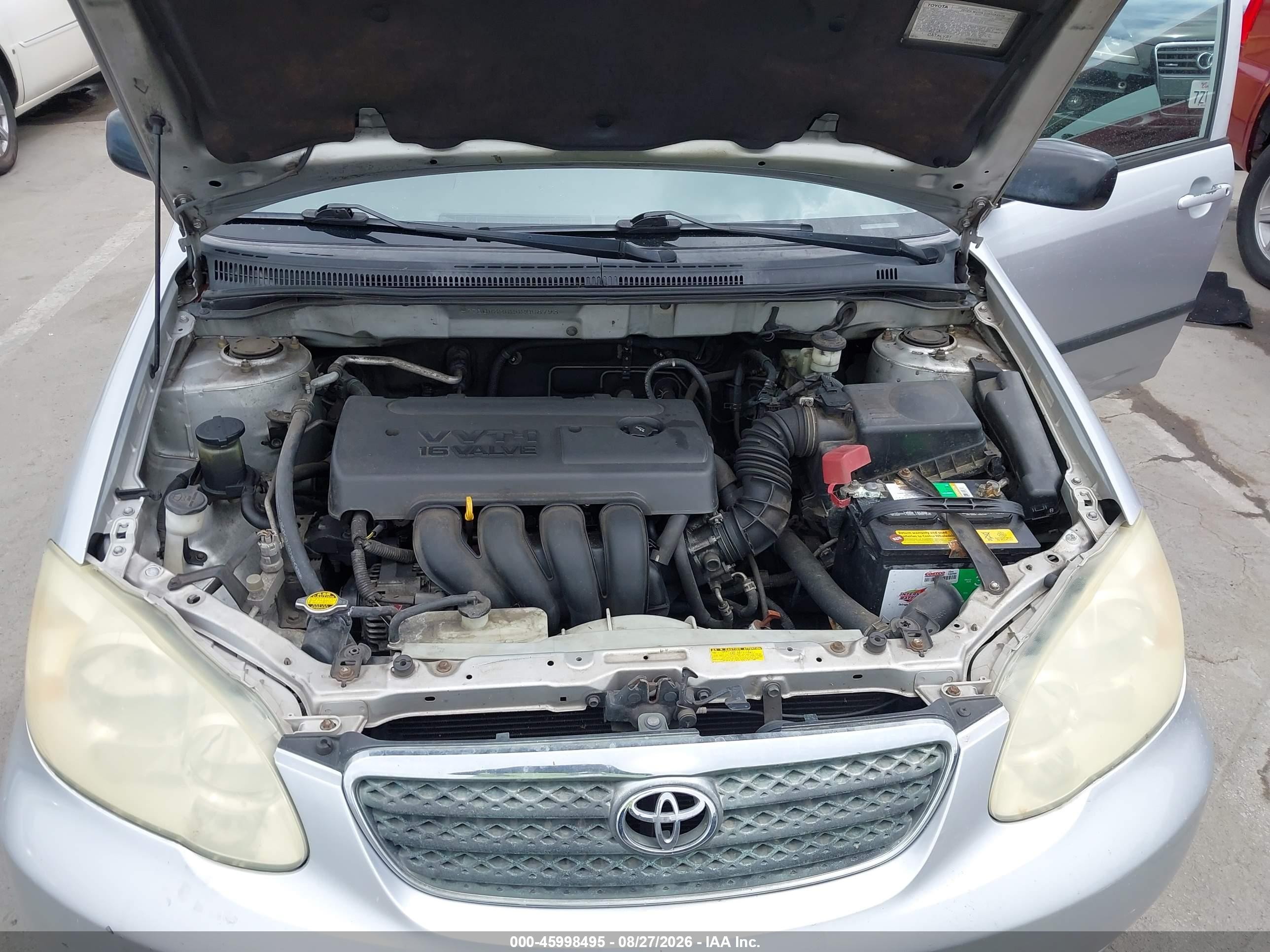 2005 Toyota Corolla Ce Серебряный vin: JTDBR32E252058793