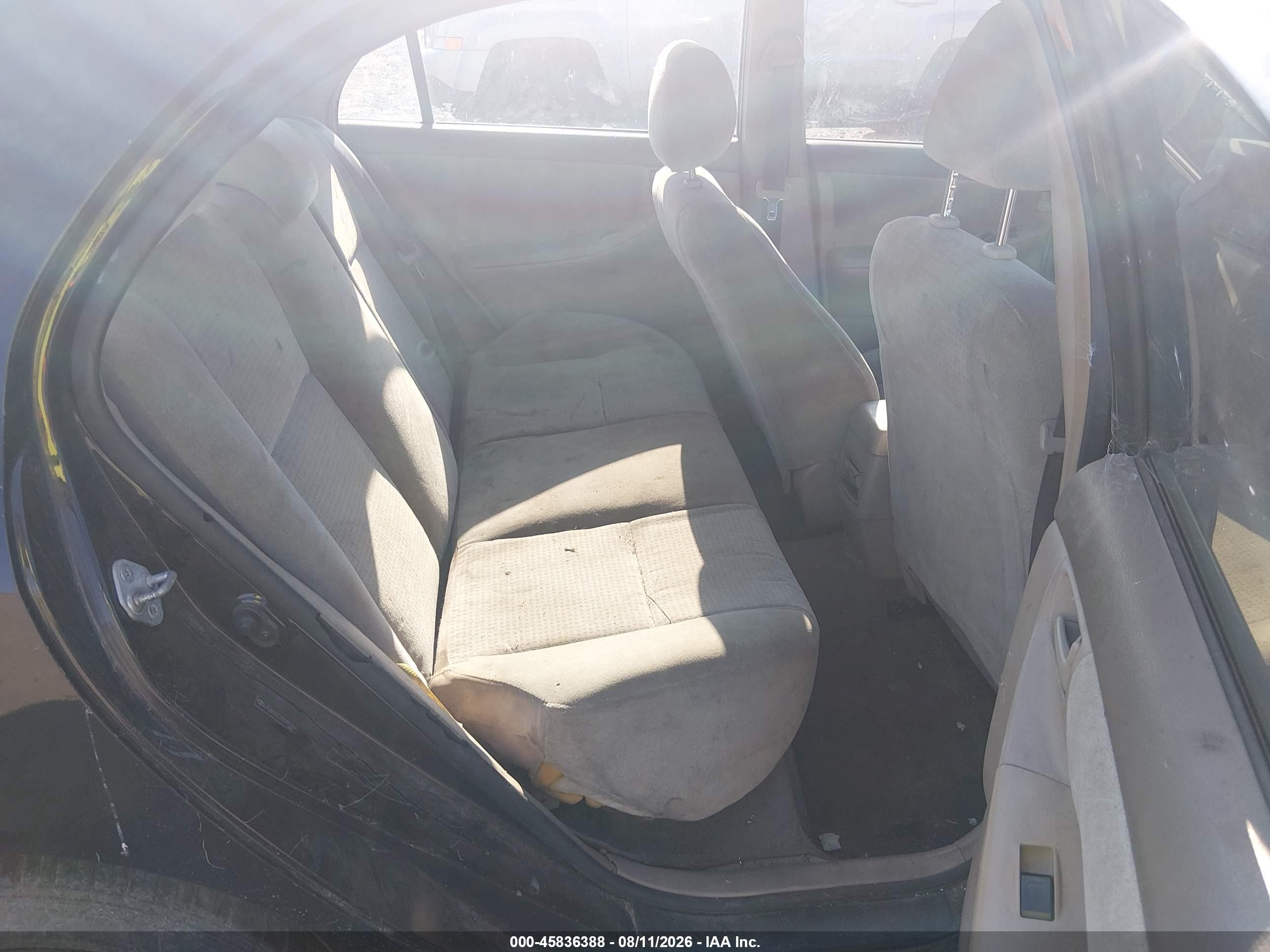 2006 Toyota Corolla Ce Black vin: JTDBR32E260080466