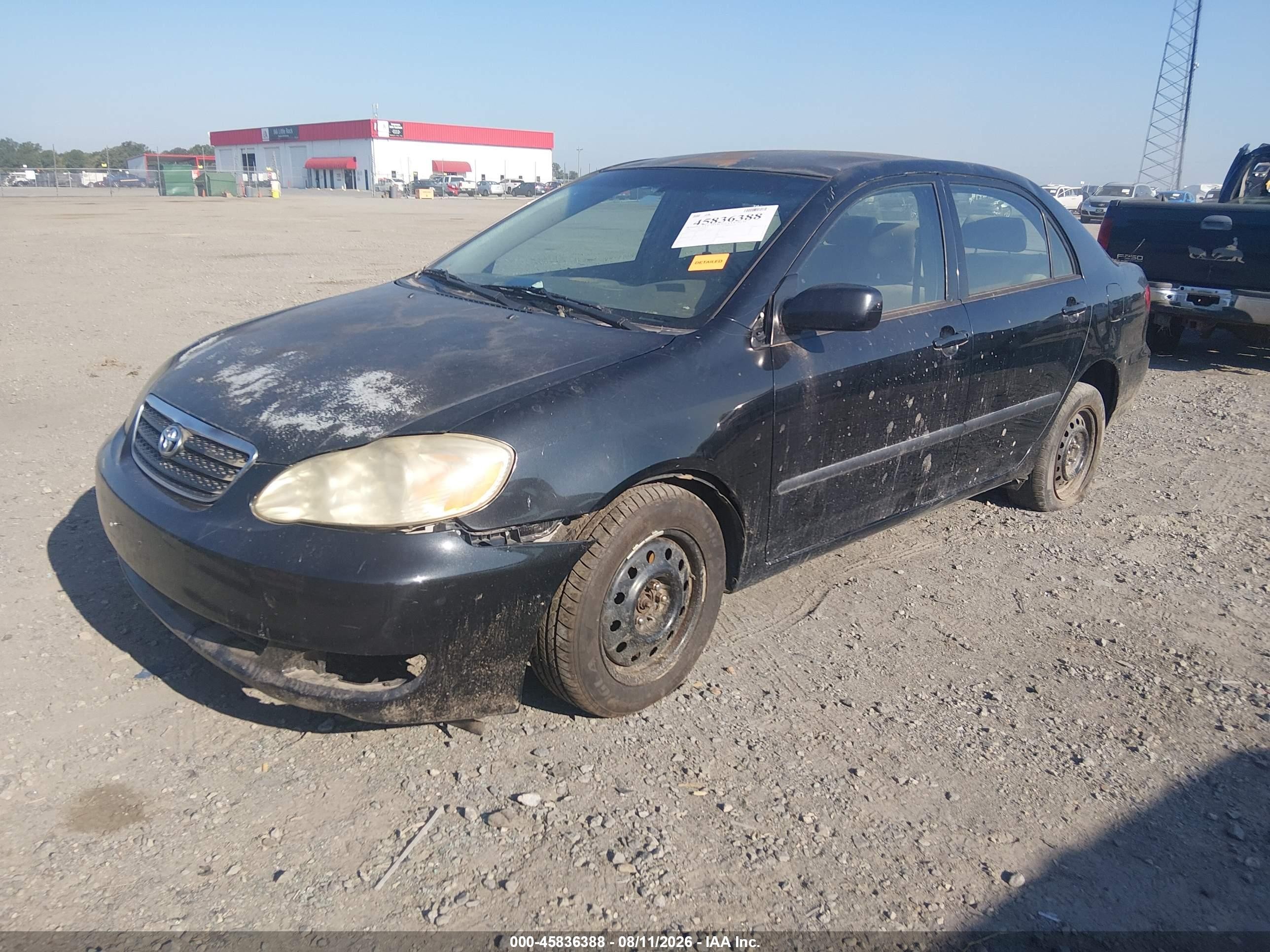 2006 Toyota Corolla Ce Black vin: JTDBR32E260080466
