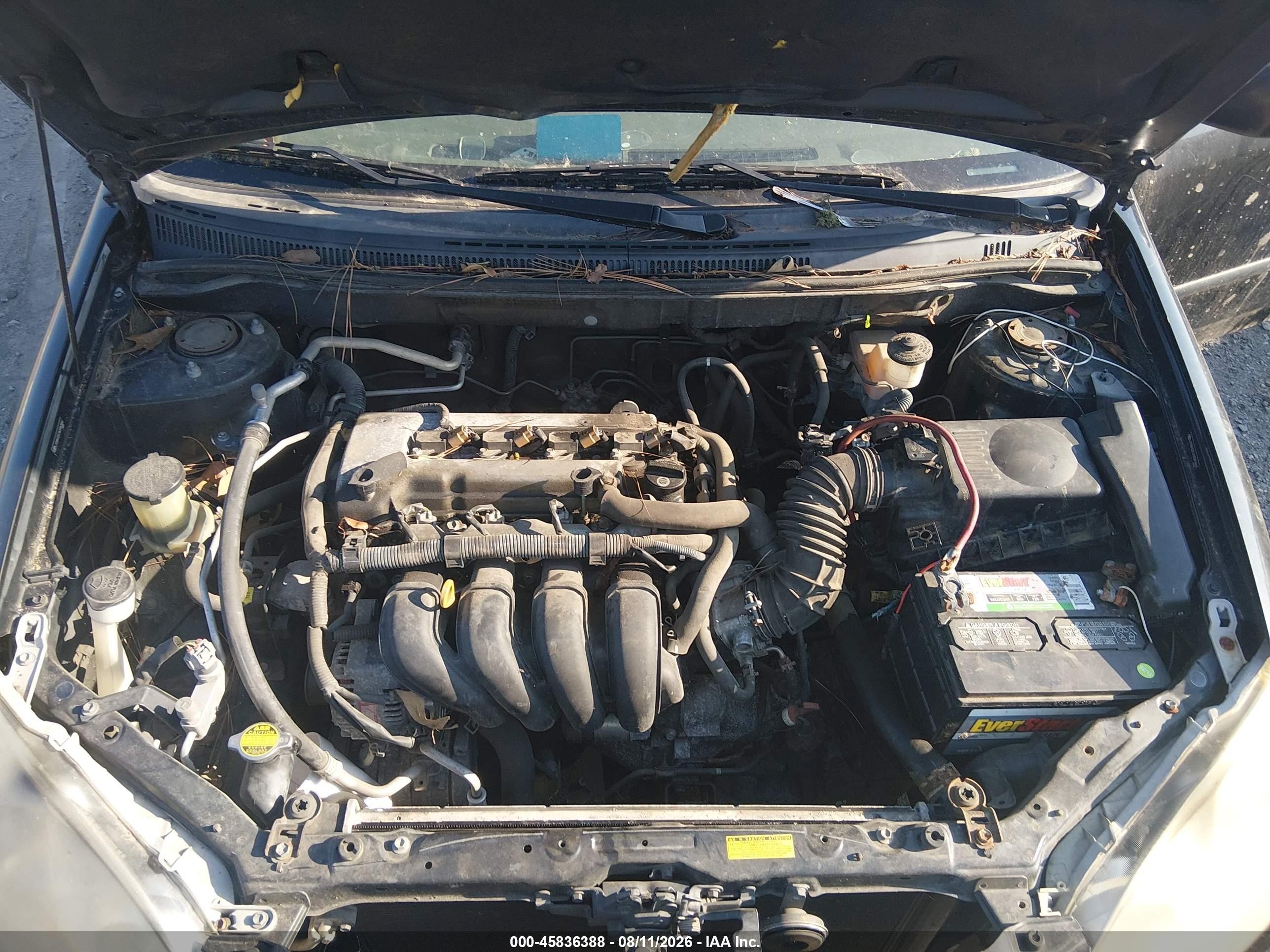 2006 Toyota Corolla Ce Black vin: JTDBR32E260080466
