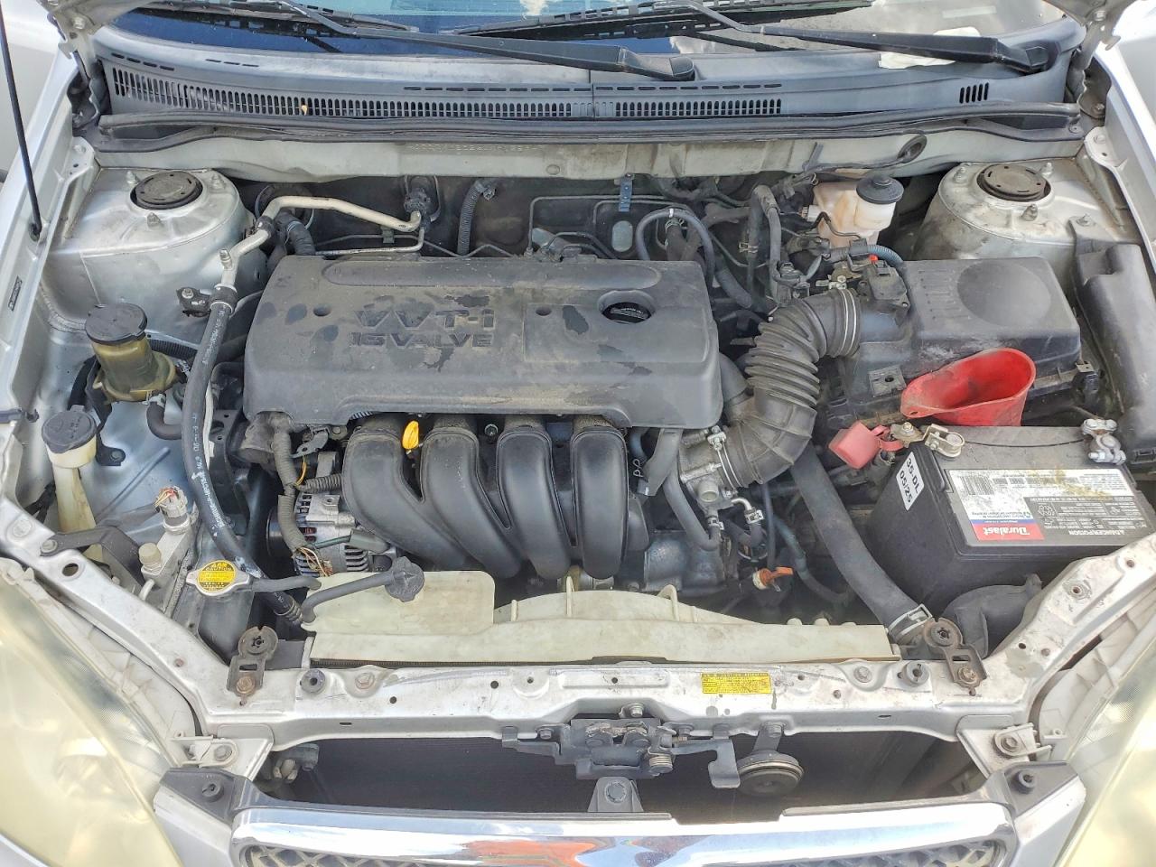 2006 Toyota Corolla Ce Silver vin: JTDBR32E260081259