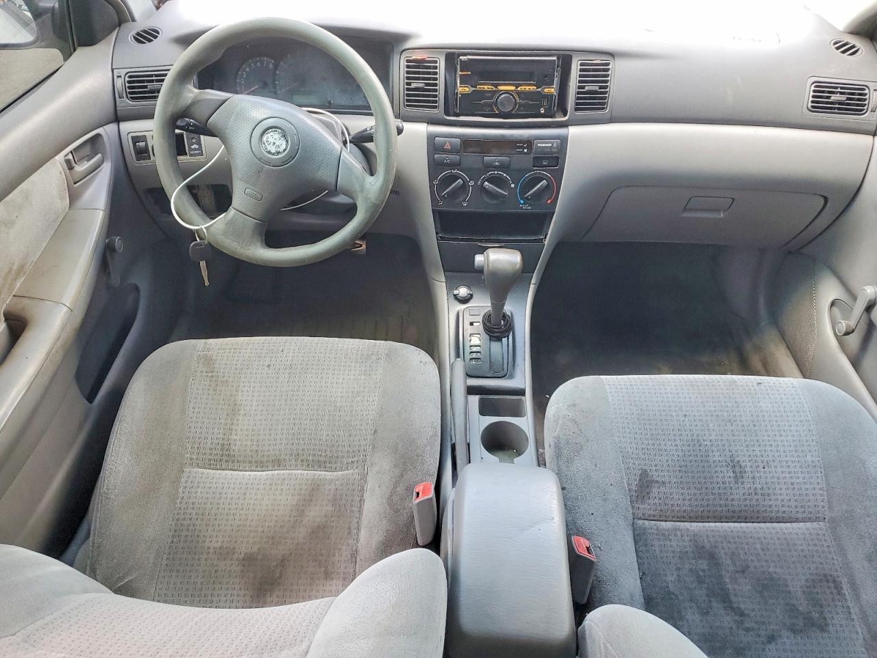 2006 Toyota Corolla Ce Silver vin: JTDBR32E260081259