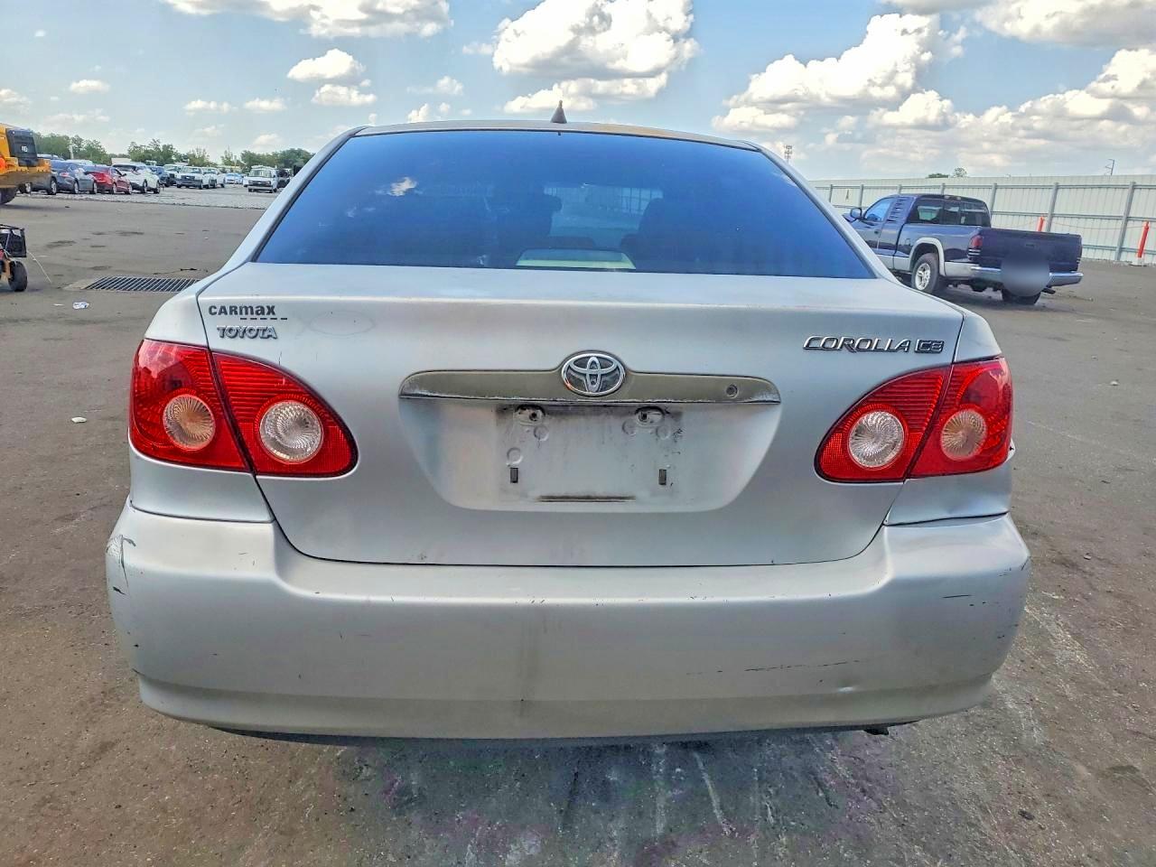 2006 Toyota Corolla Ce Silver vin: JTDBR32E260081259