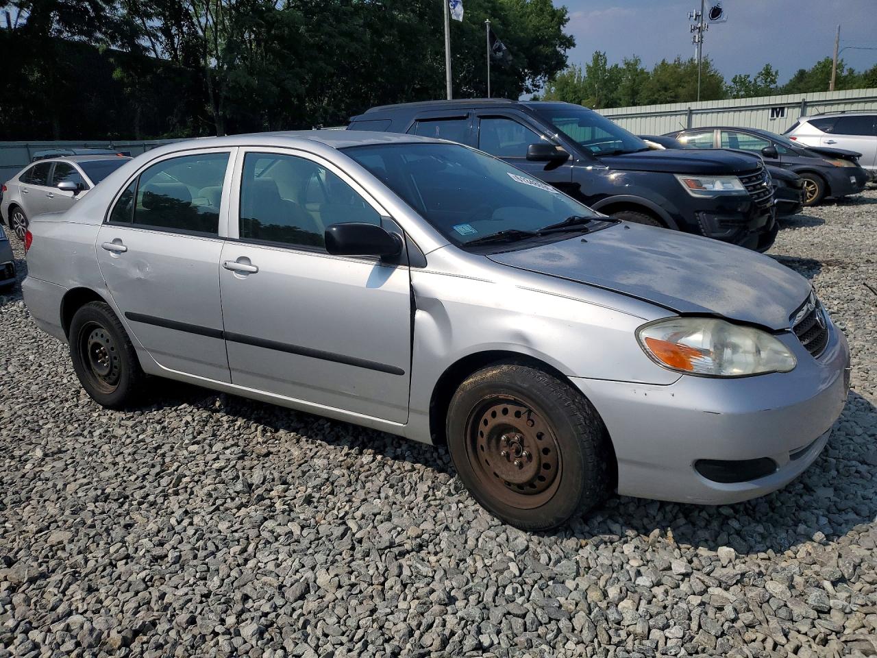 2007 Toyota Corolla Ce Silver vin: JTDBR32E270101320