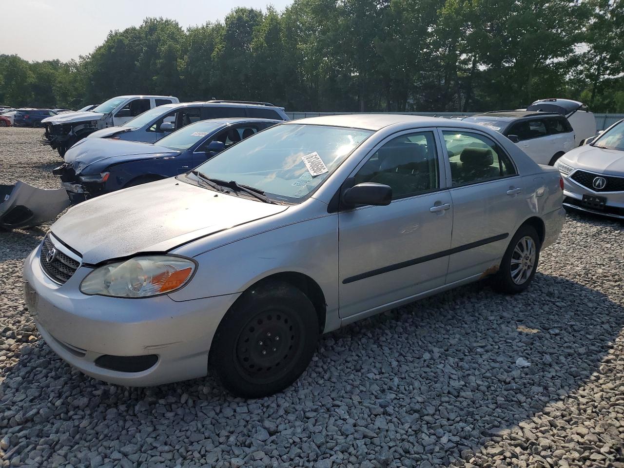 2007 Toyota Corolla Ce Silver vin: JTDBR32E270101320
