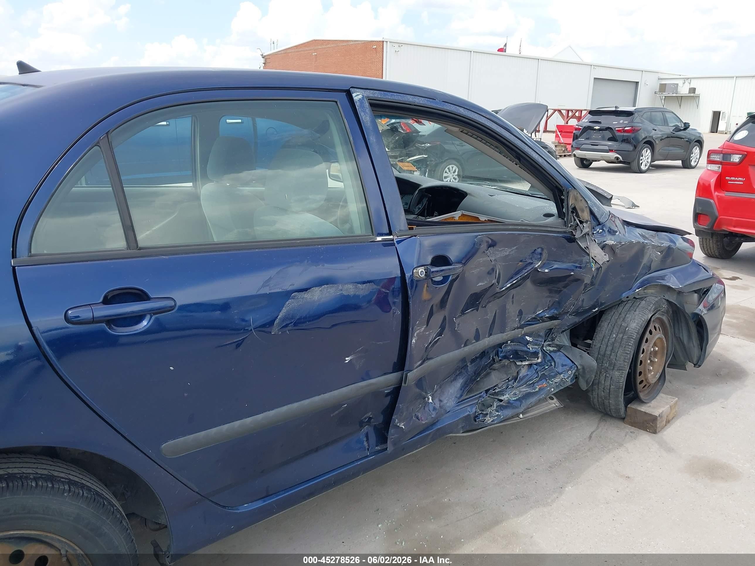 2007 Toyota Corolla Ce Blue vin: JTDBR32E270106761