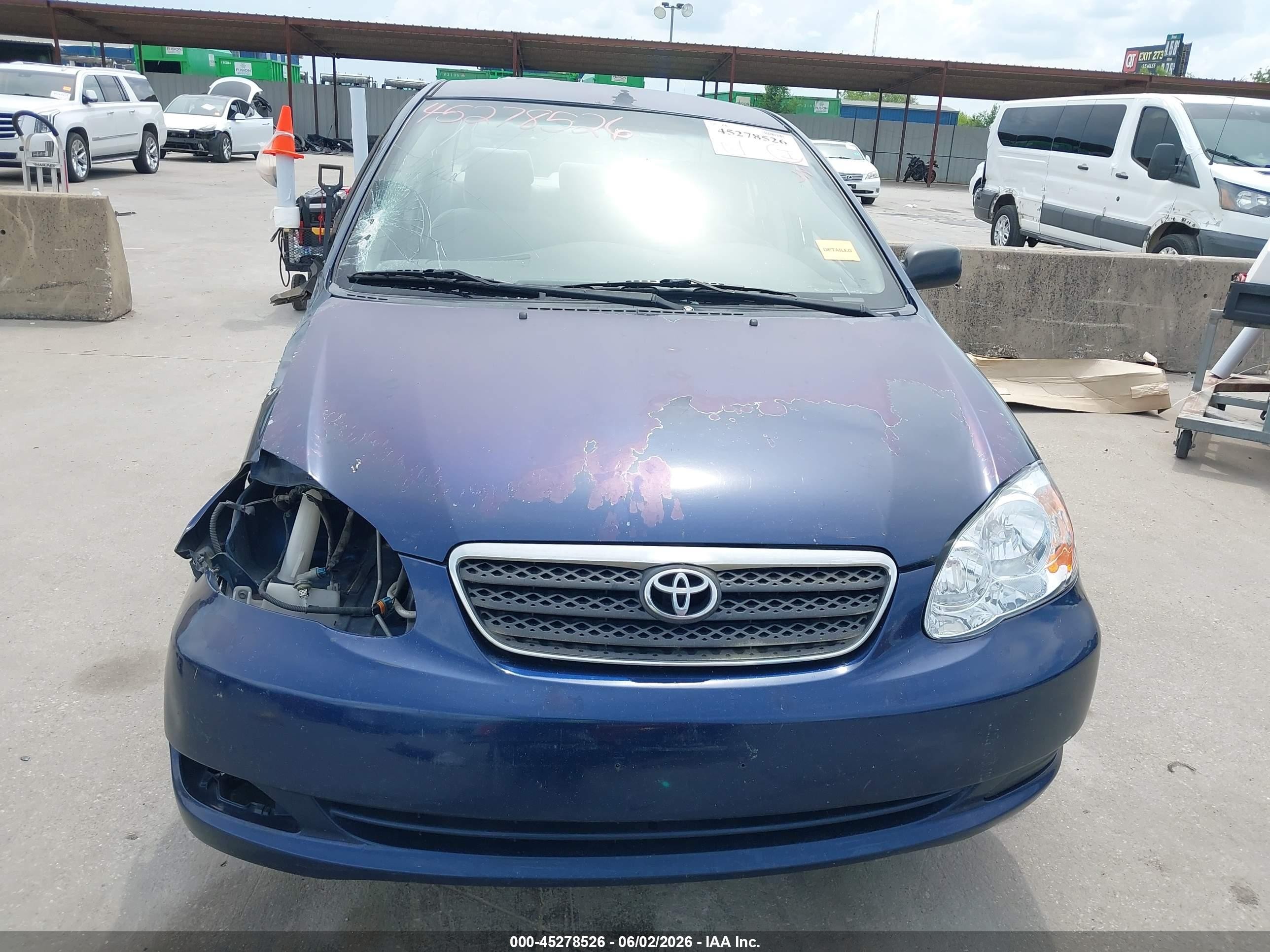 2007 Toyota Corolla Ce Blue vin: JTDBR32E270106761