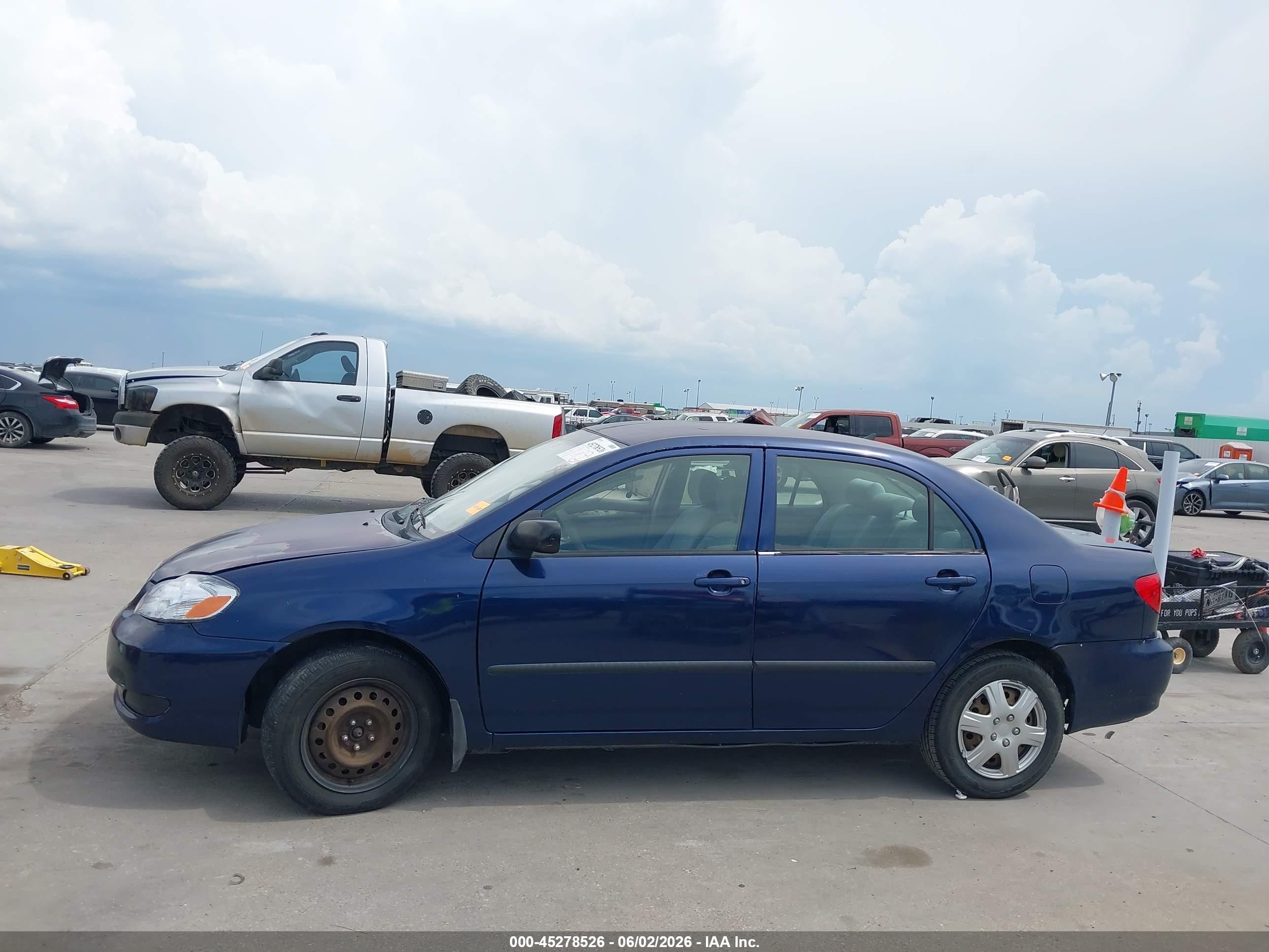 2007 Toyota Corolla Ce Blue vin: JTDBR32E270106761