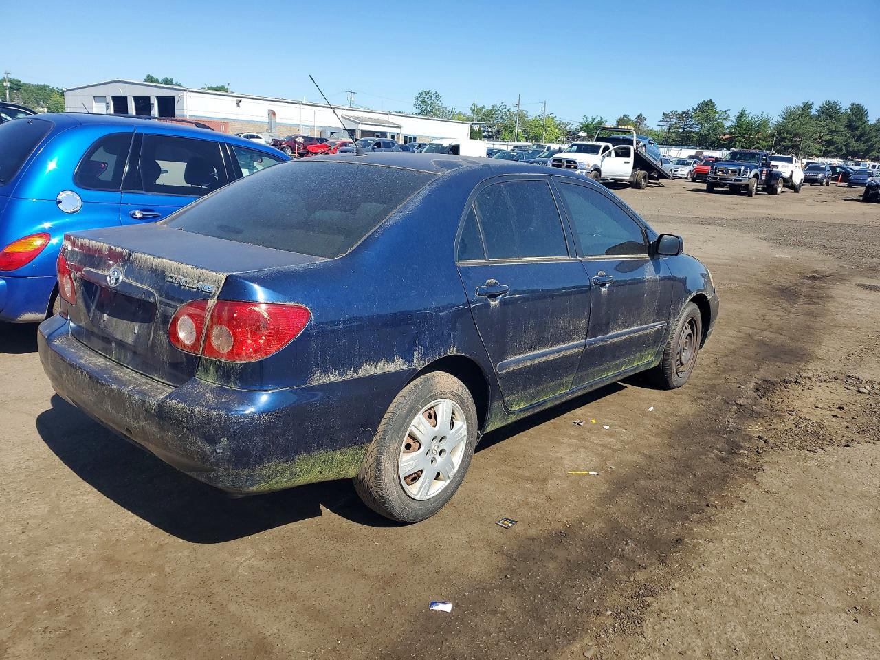 2007 Toyota Corolla Le Blue vin: JTDBR32E270109000