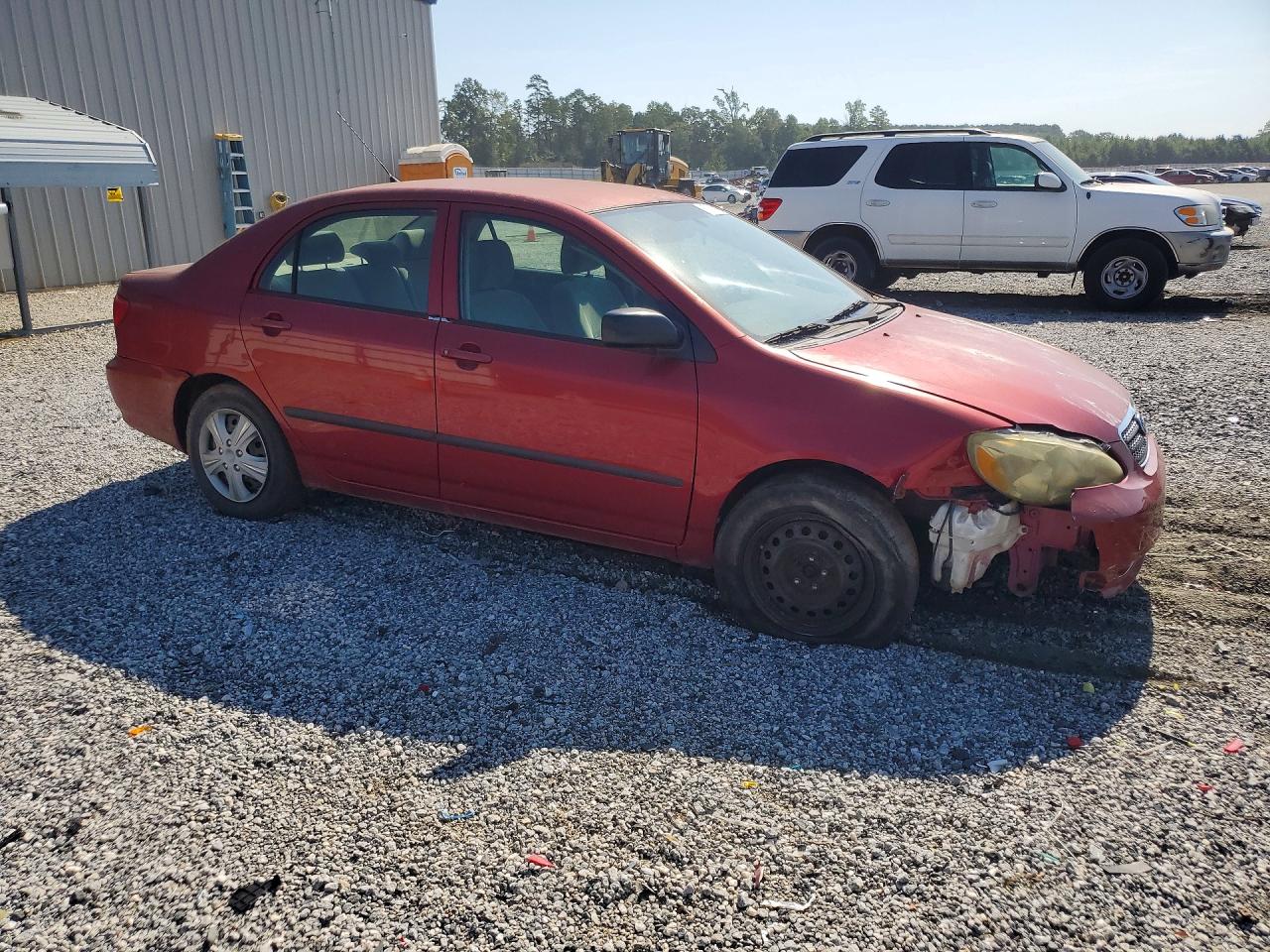 2007 Toyota Corolla Ce Red vin: JTDBR32E270109675