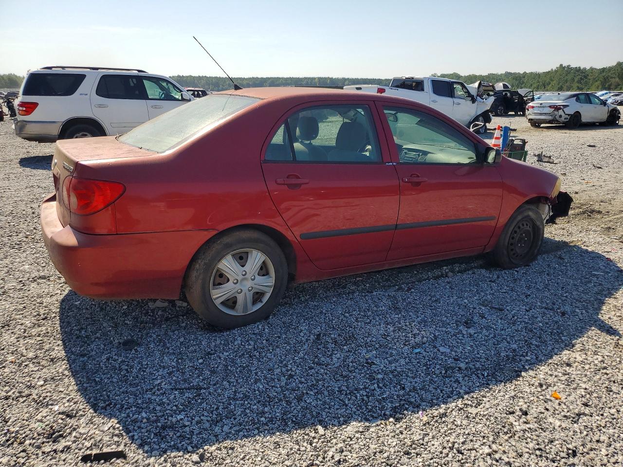 2007 Toyota Corolla Ce Red vin: JTDBR32E270109675