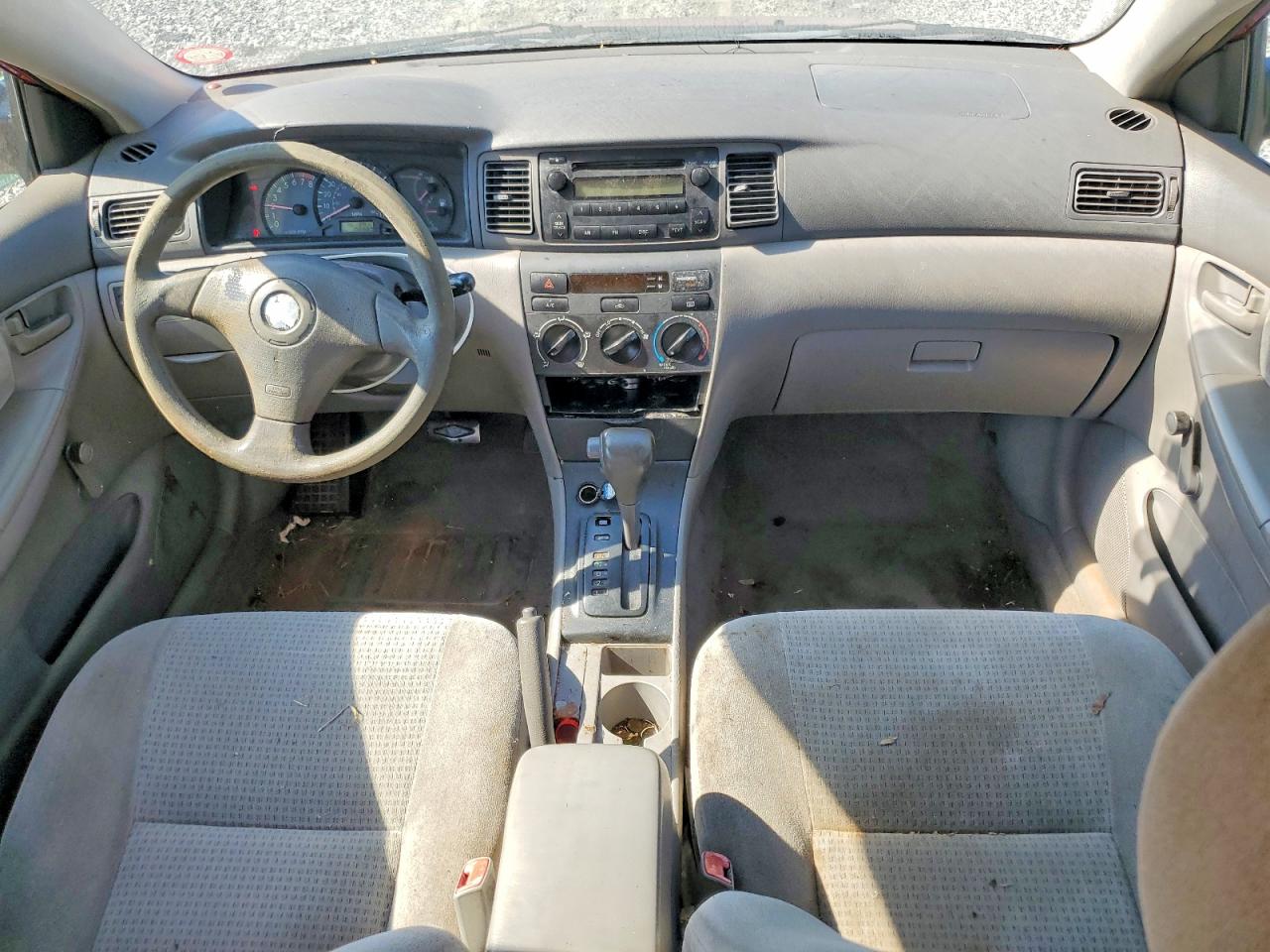 2007 Toyota Corolla Ce Red vin: JTDBR32E270109675