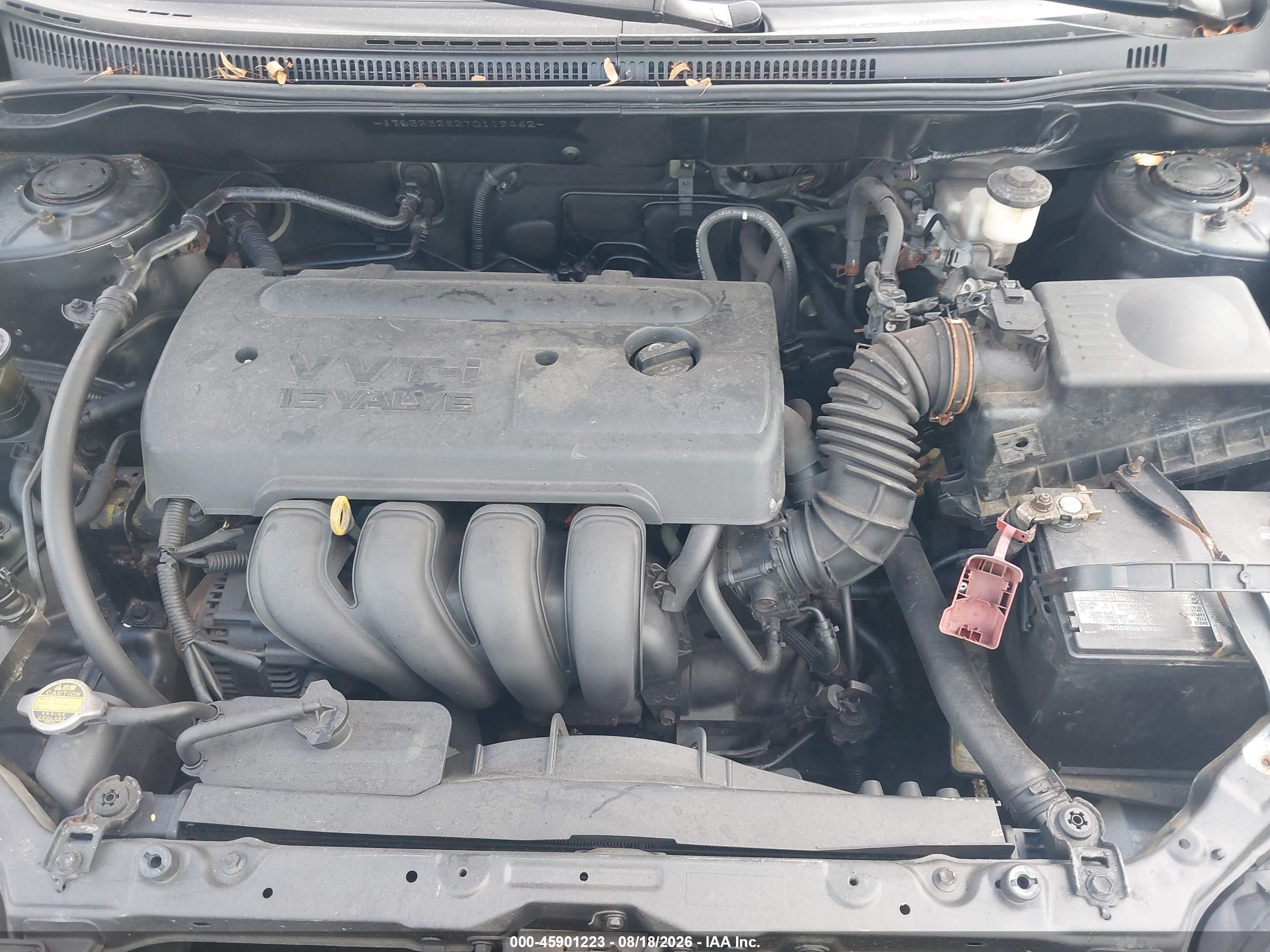 2007 Toyota Corolla Le Gray vin: JTDBR32E270119462