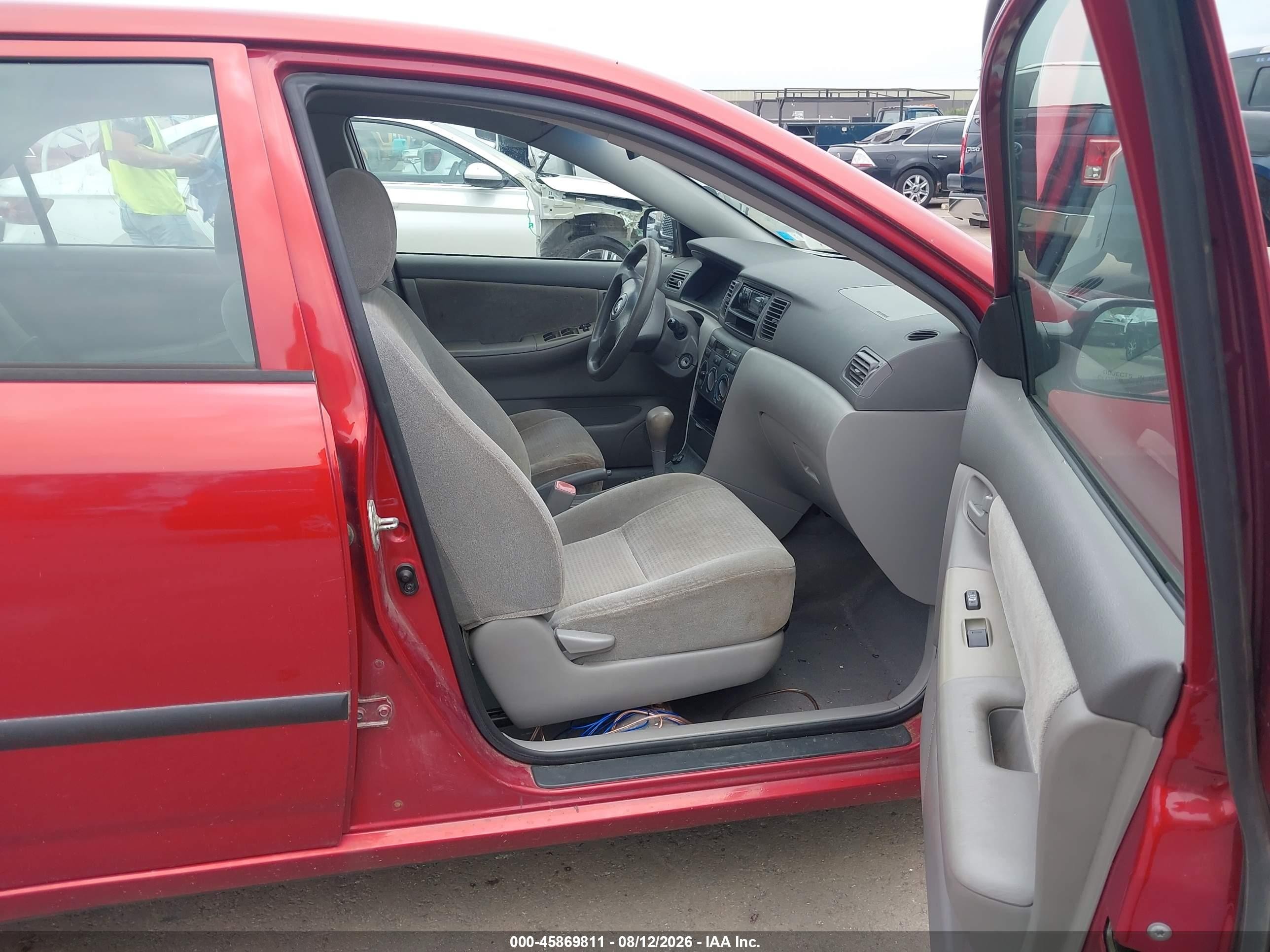 2007 Toyota Corolla Ce Красный vin: JTDBR32E270132048