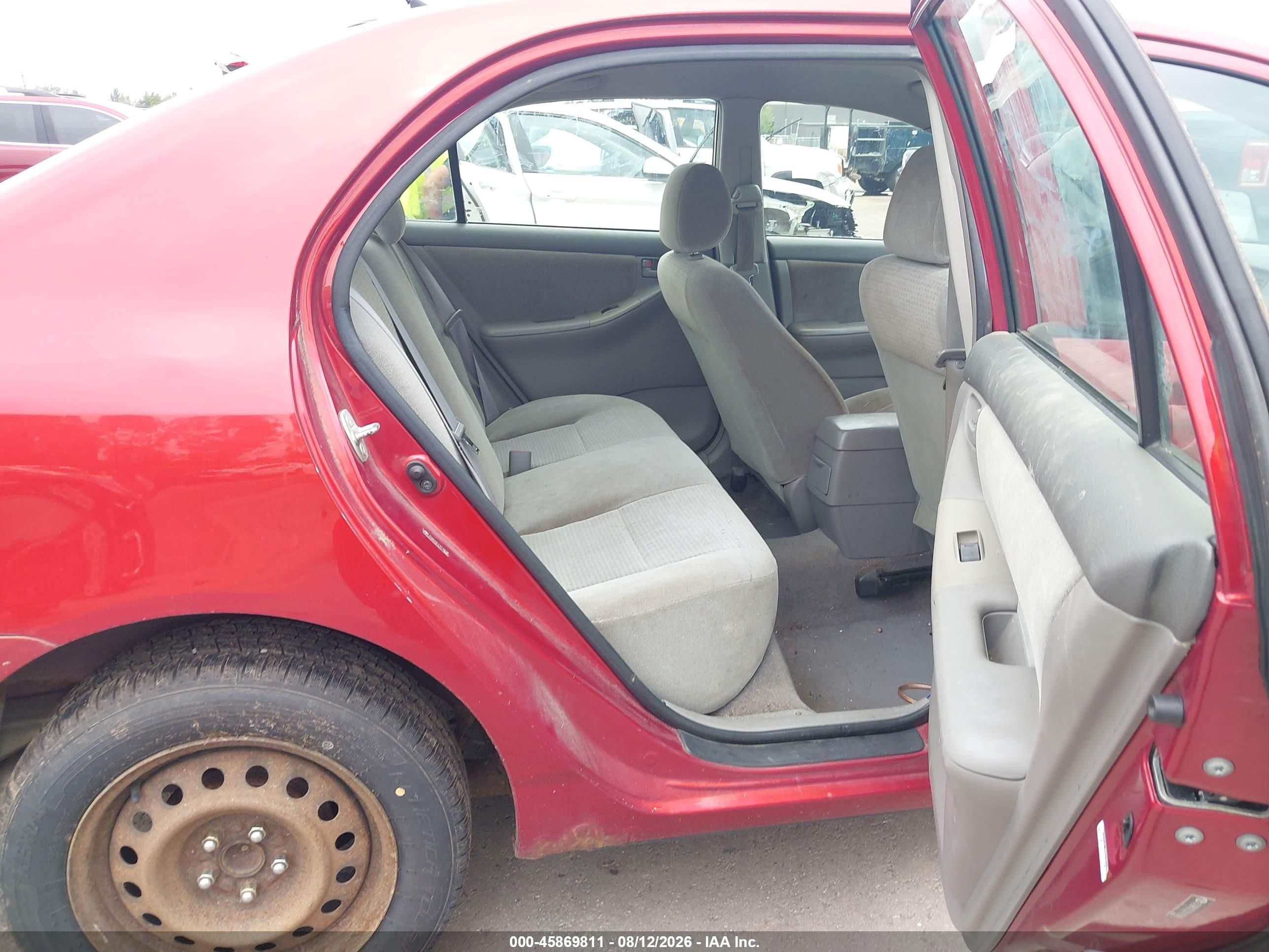 2007 Toyota Corolla Ce Красный vin: JTDBR32E270132048