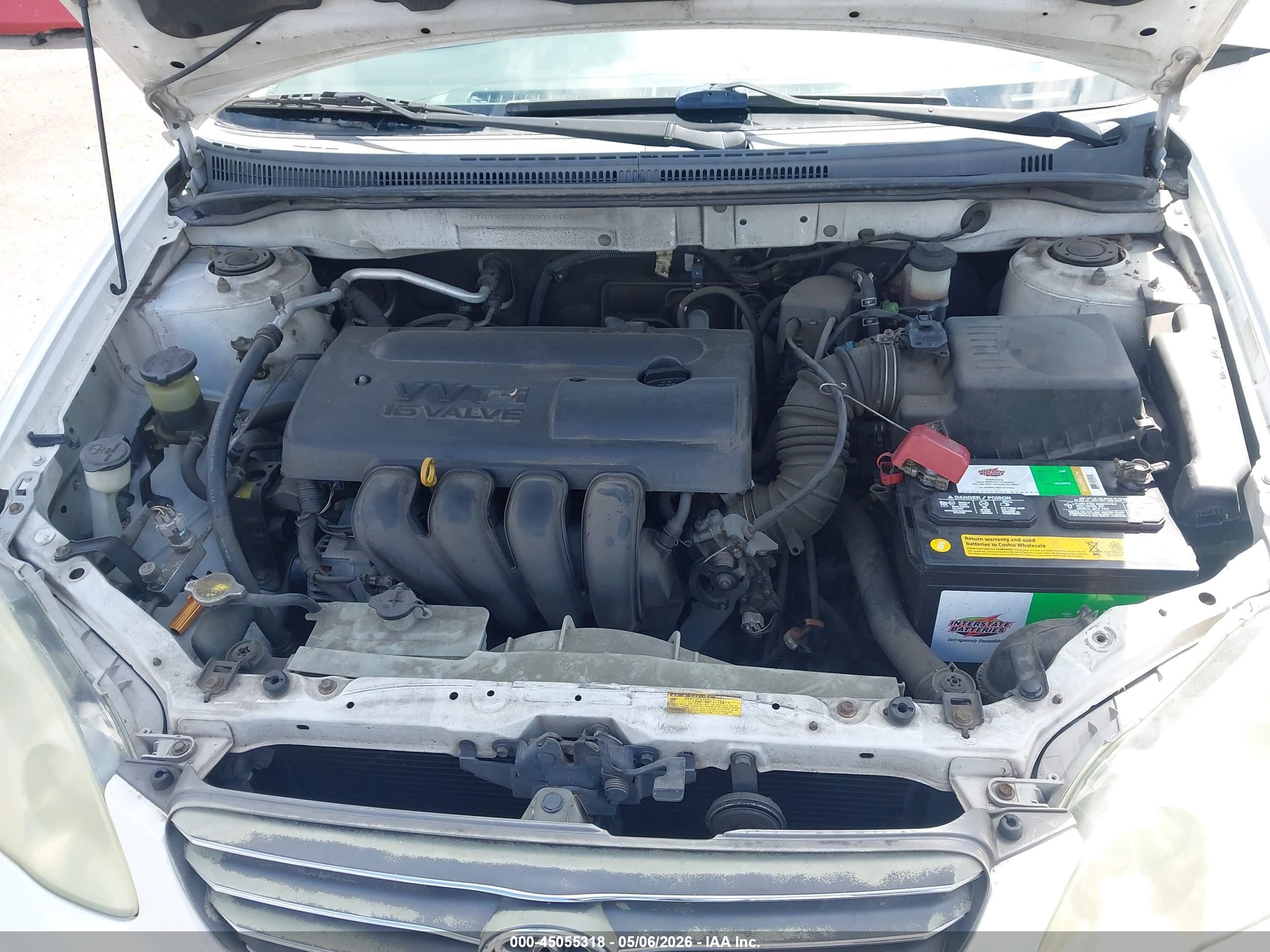 2003 Toyota Corolla Le White vin: JTDBR32E330014035