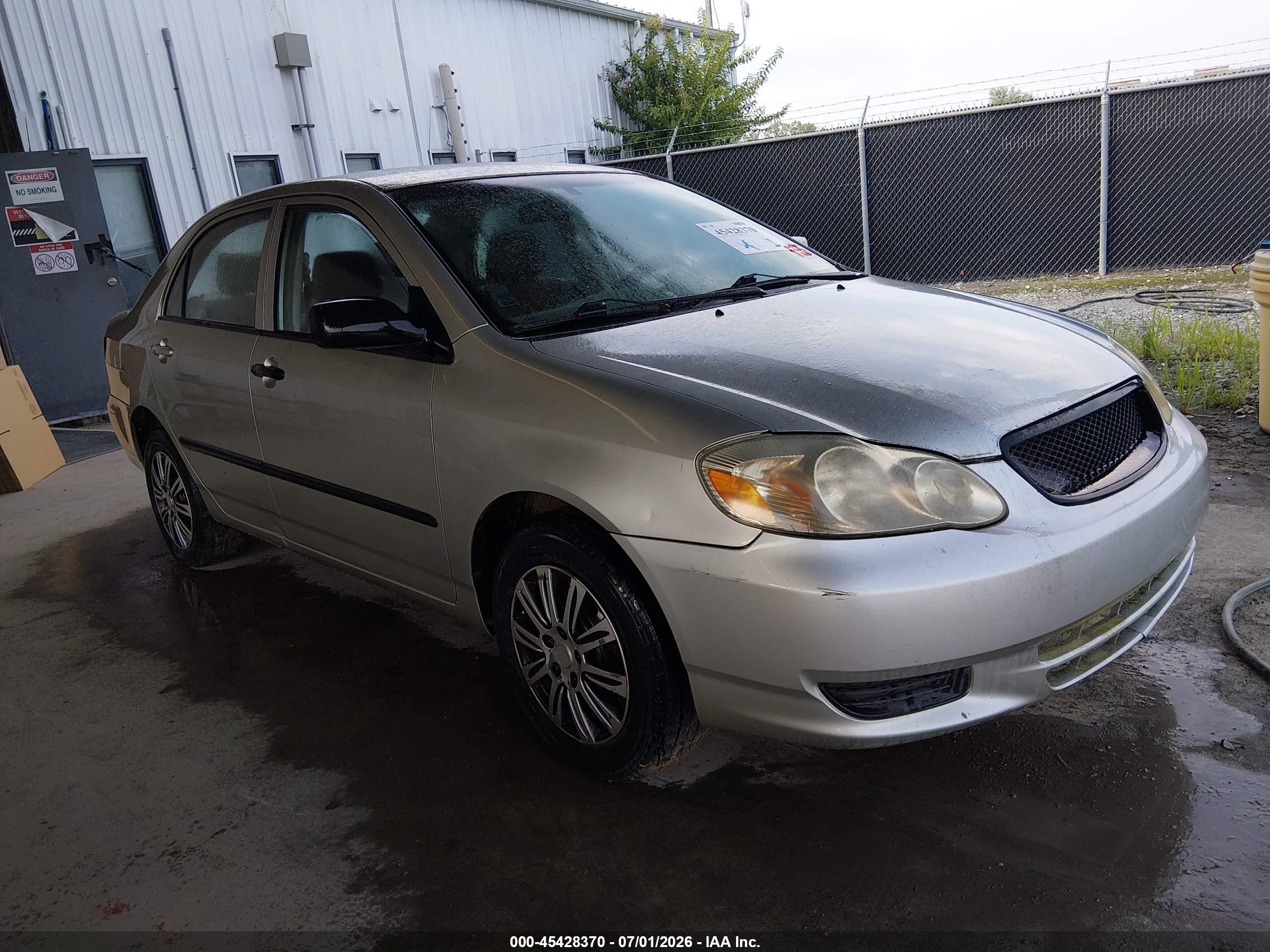 2003 Toyota Corolla Ce Silver vin: JTDBR32E330014407