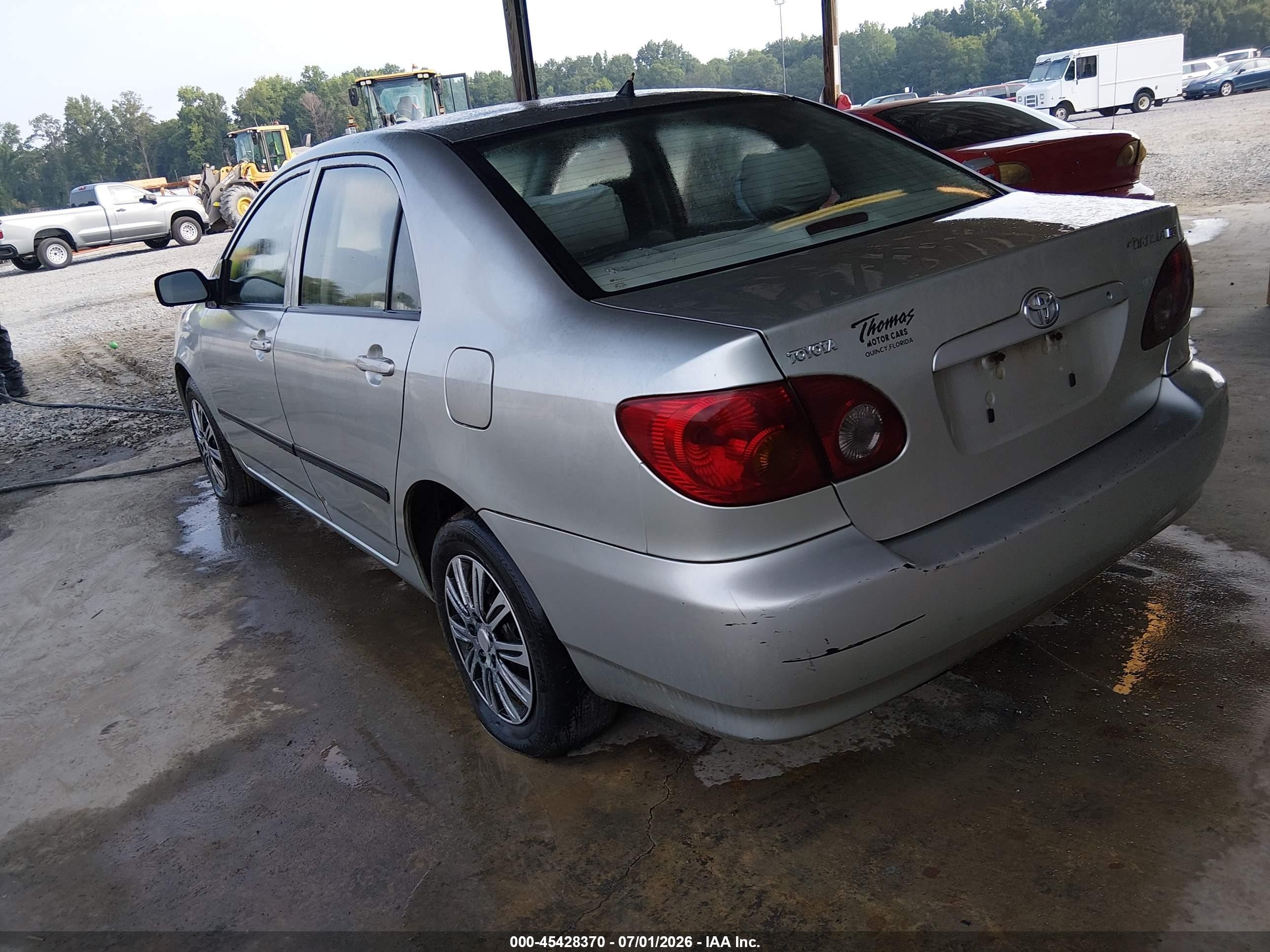 2003 Toyota Corolla Ce Silver vin: JTDBR32E330014407