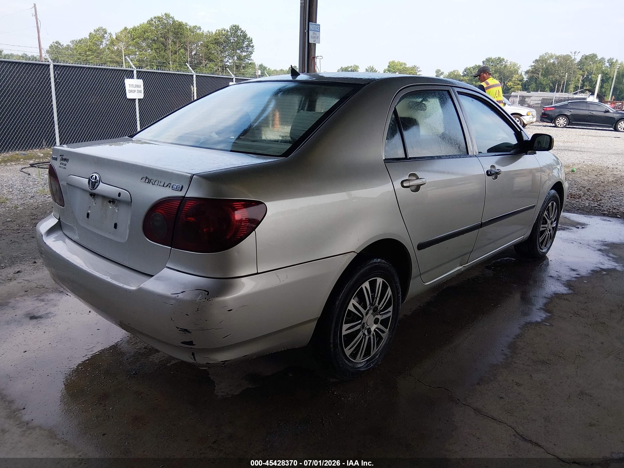 2003 Toyota Corolla Ce Silver vin: JTDBR32E330014407
