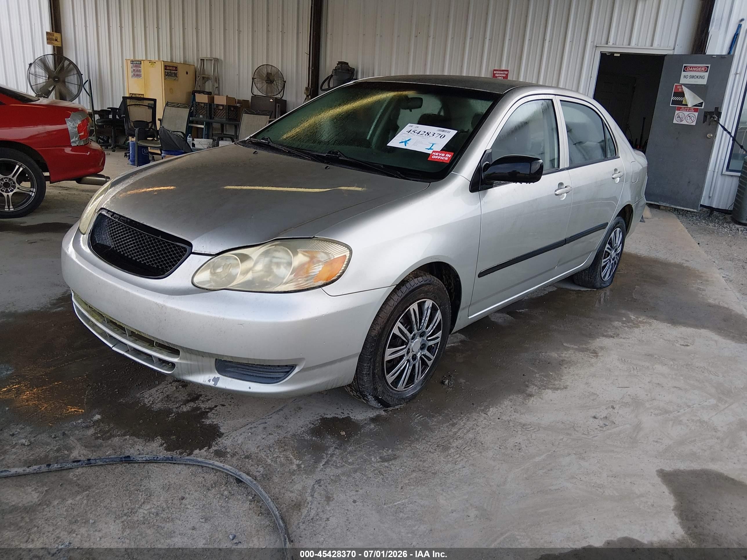 2003 Toyota Corolla Ce Silver vin: JTDBR32E330014407