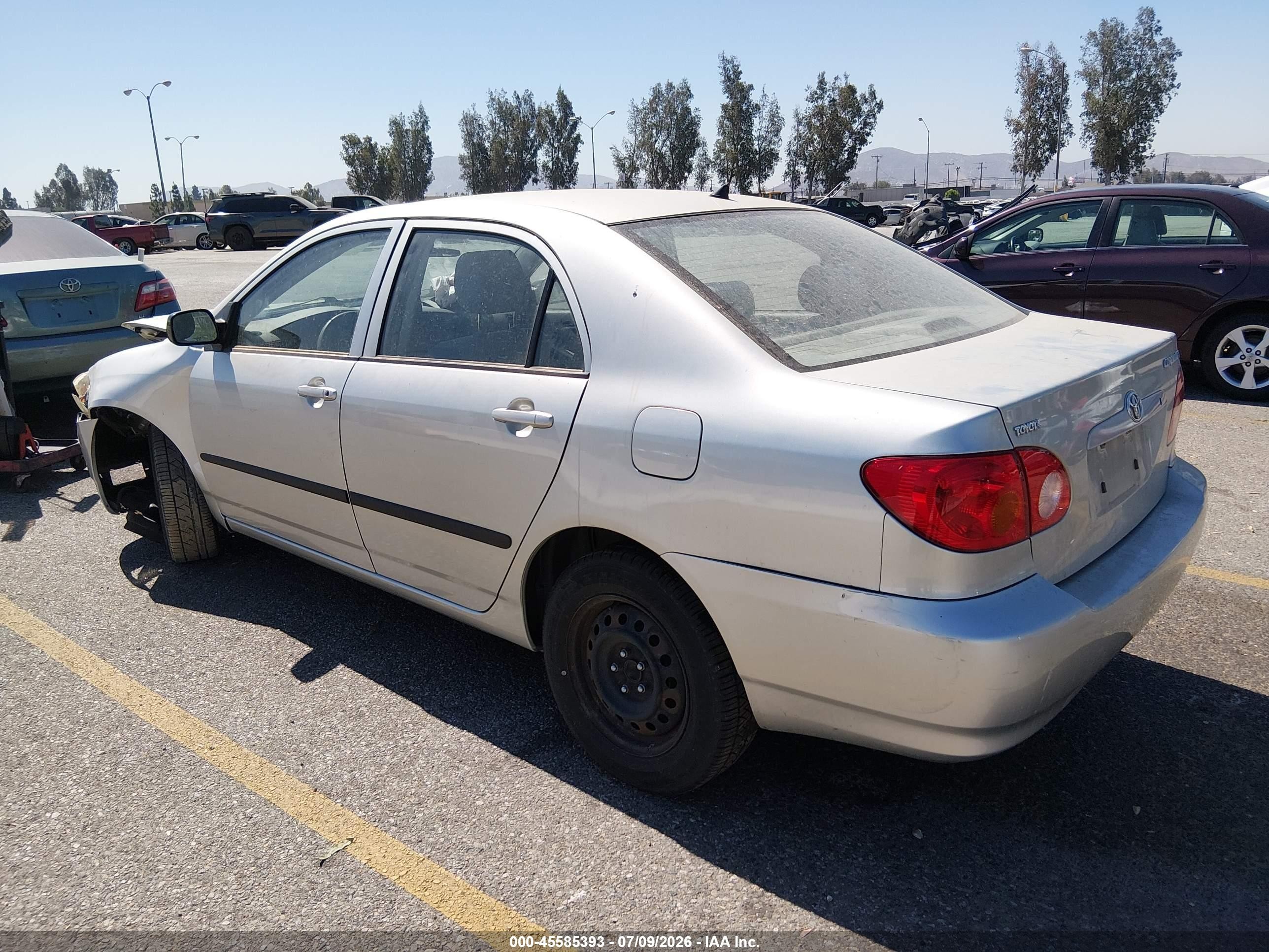 2003 Toyota Corolla Ce Silver vin: JTDBR32E332004559