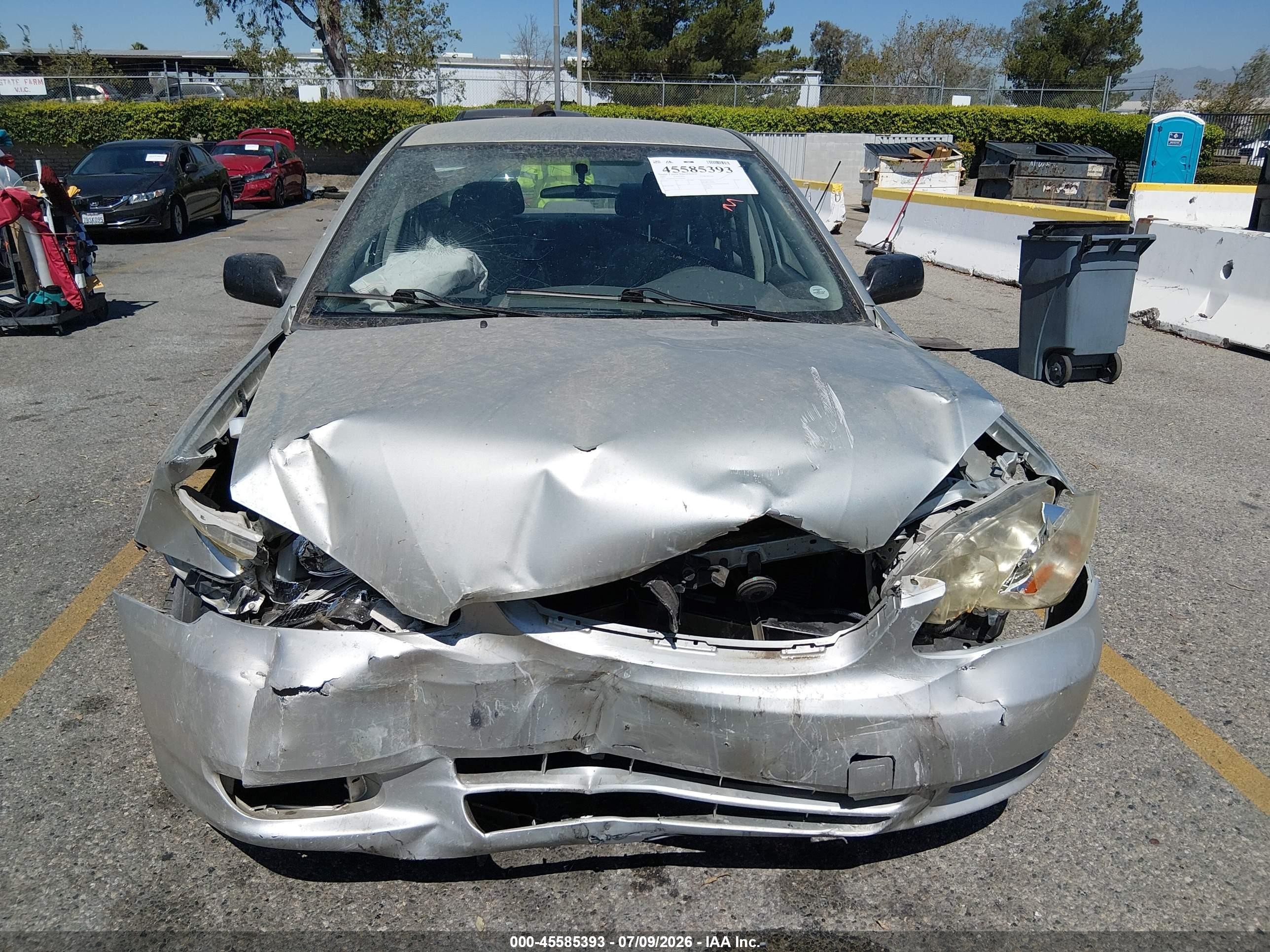 2003 Toyota Corolla Ce Silver vin: JTDBR32E332004559