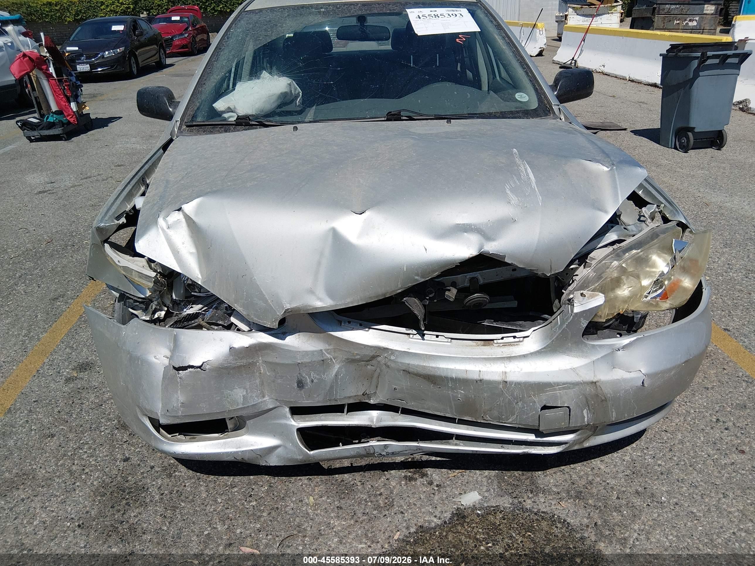 2003 Toyota Corolla Ce Silver vin: JTDBR32E332004559