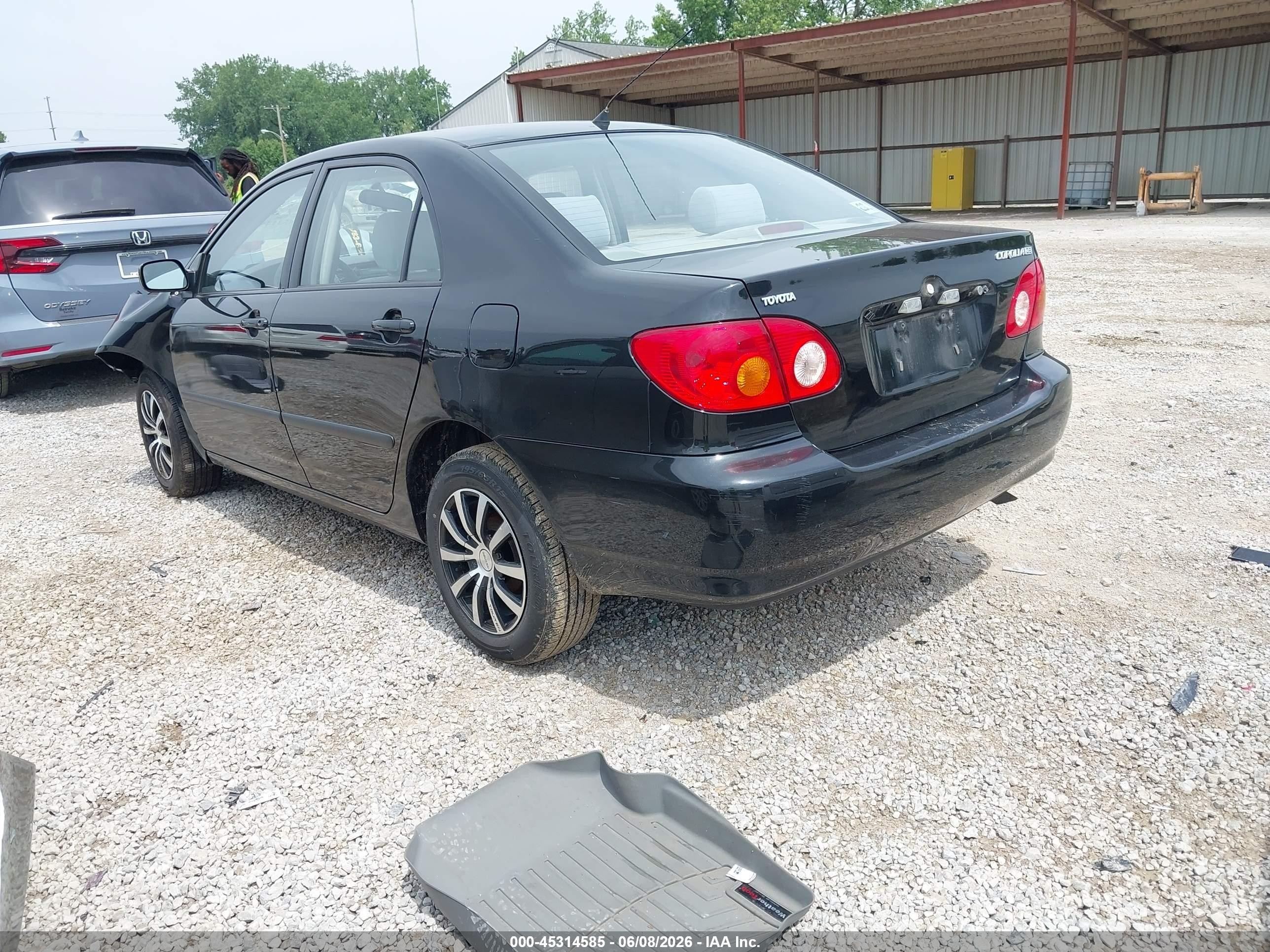 2003 Toyota Corolla Ce Black vin: JTDBR32E332012645