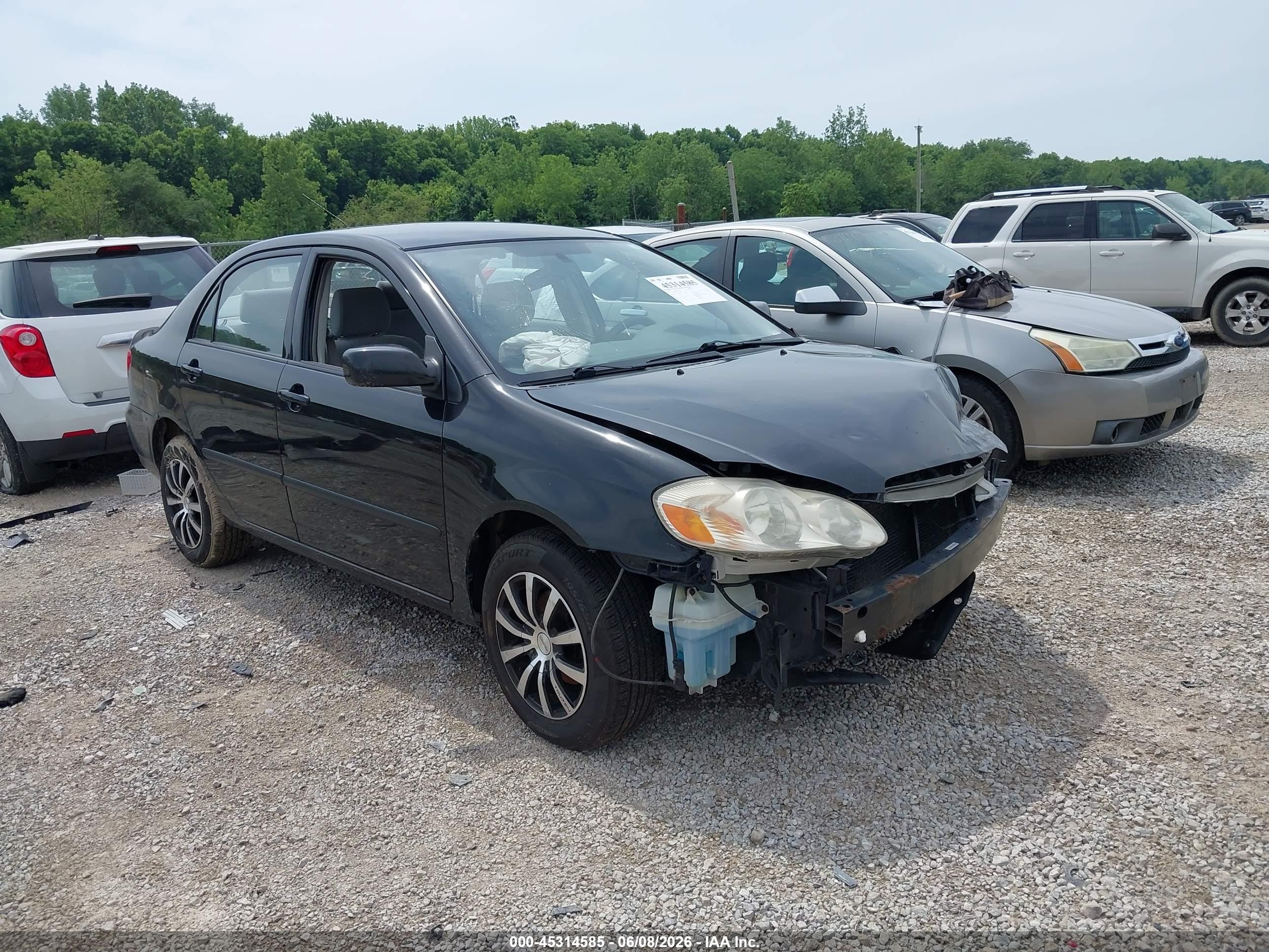 2003 Toyota Corolla Ce Black vin: JTDBR32E332012645