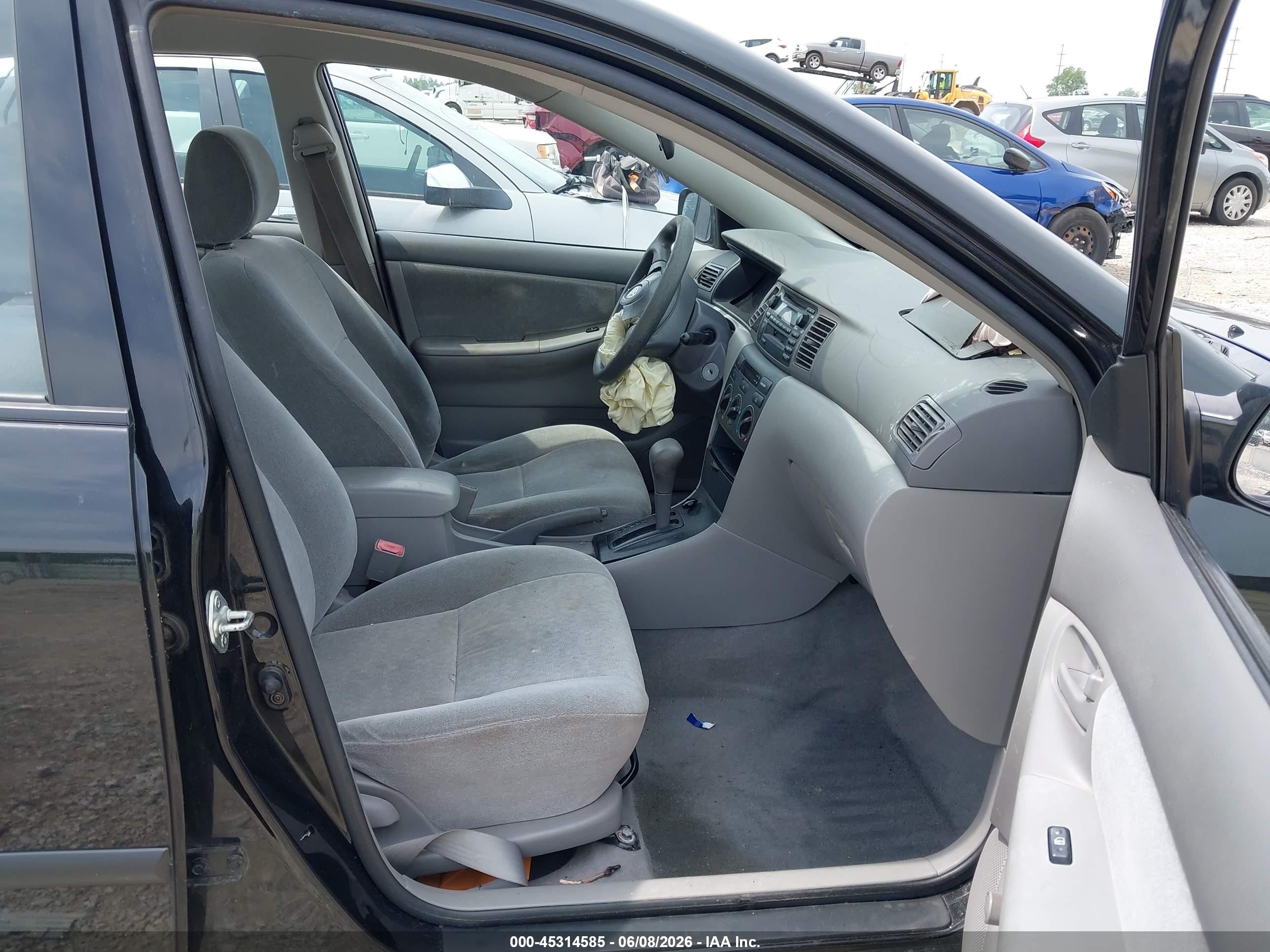 2003 Toyota Corolla Ce Black vin: JTDBR32E332012645