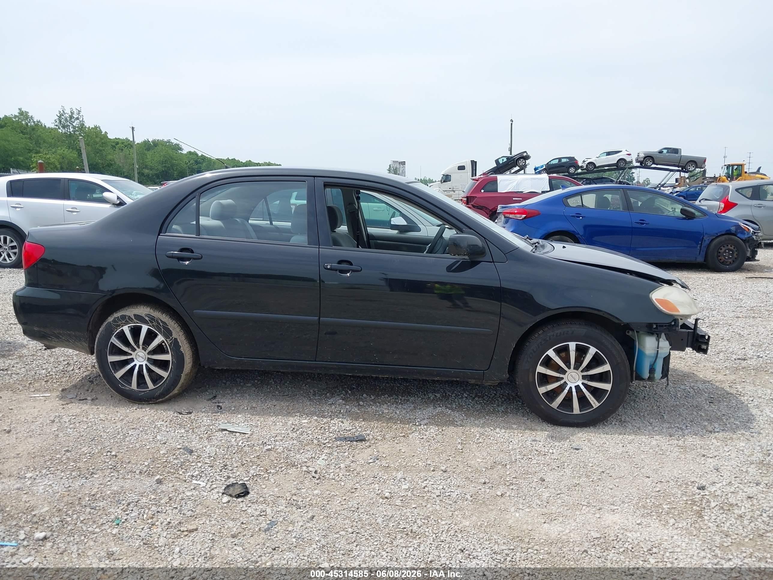 2003 Toyota Corolla Ce Black vin: JTDBR32E332012645