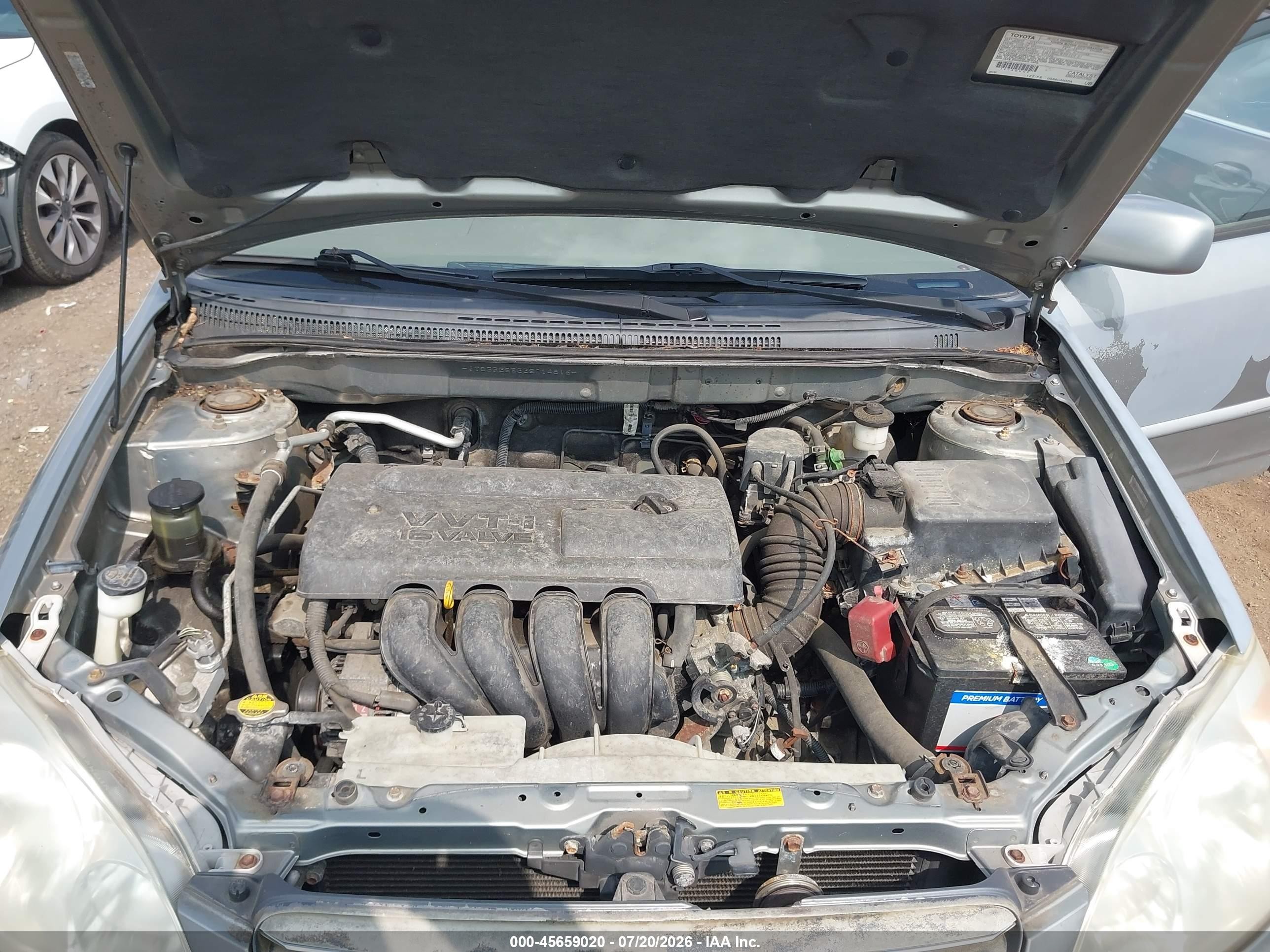 2003 Toyota Corolla Le Gray vin: JTDBR32E332014816