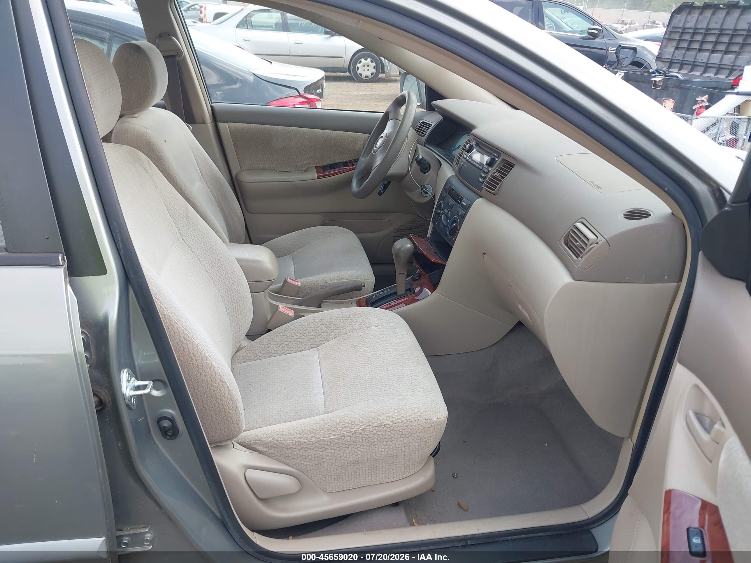 2003 Toyota Corolla Le Gray vin: JTDBR32E332014816
