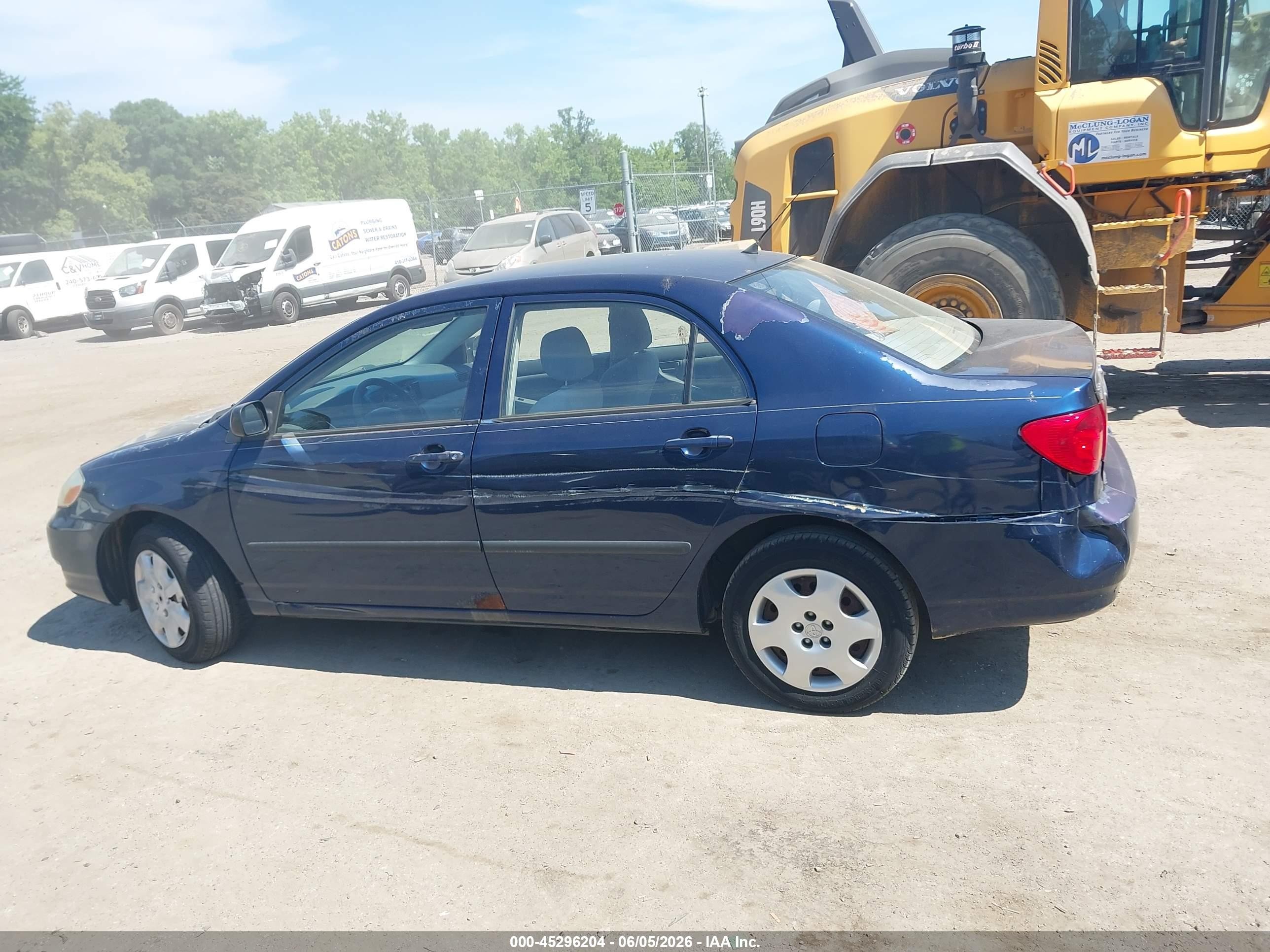 2004 Toyota Corolla Ce Синий vin: JTDBR32E340052754