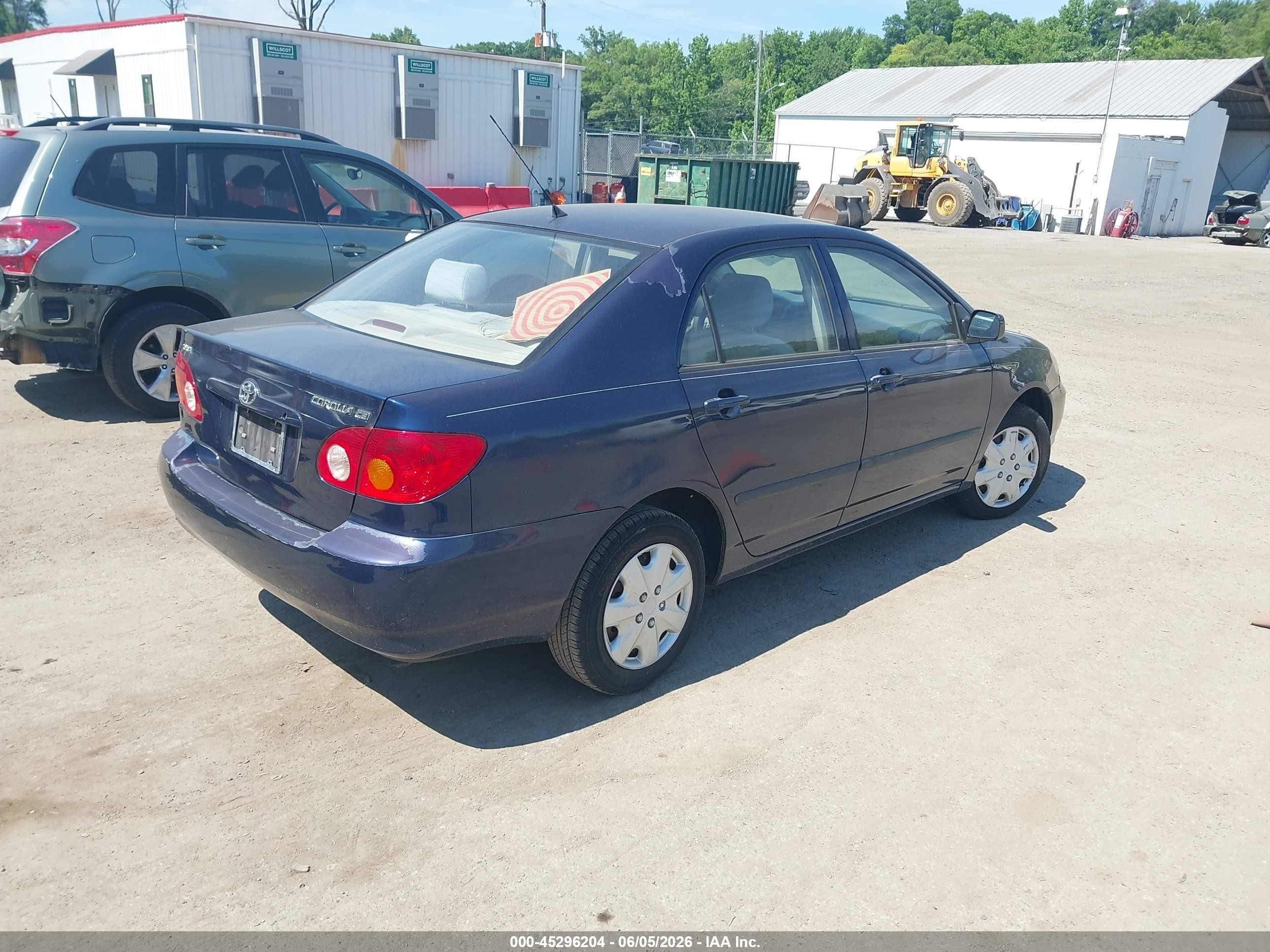 2004 Toyota Corolla Ce Синий vin: JTDBR32E340052754