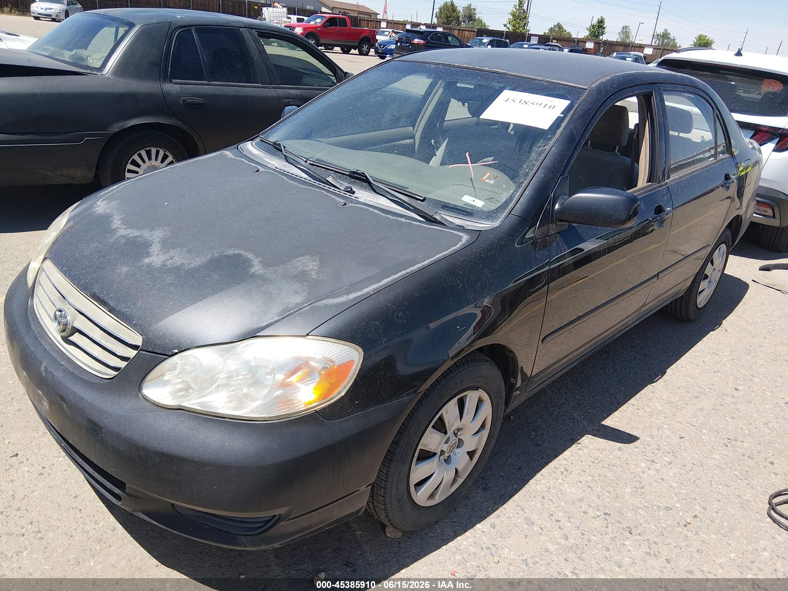 2004 Toyota Corolla Le Silver vin: JTDBR32E342030483