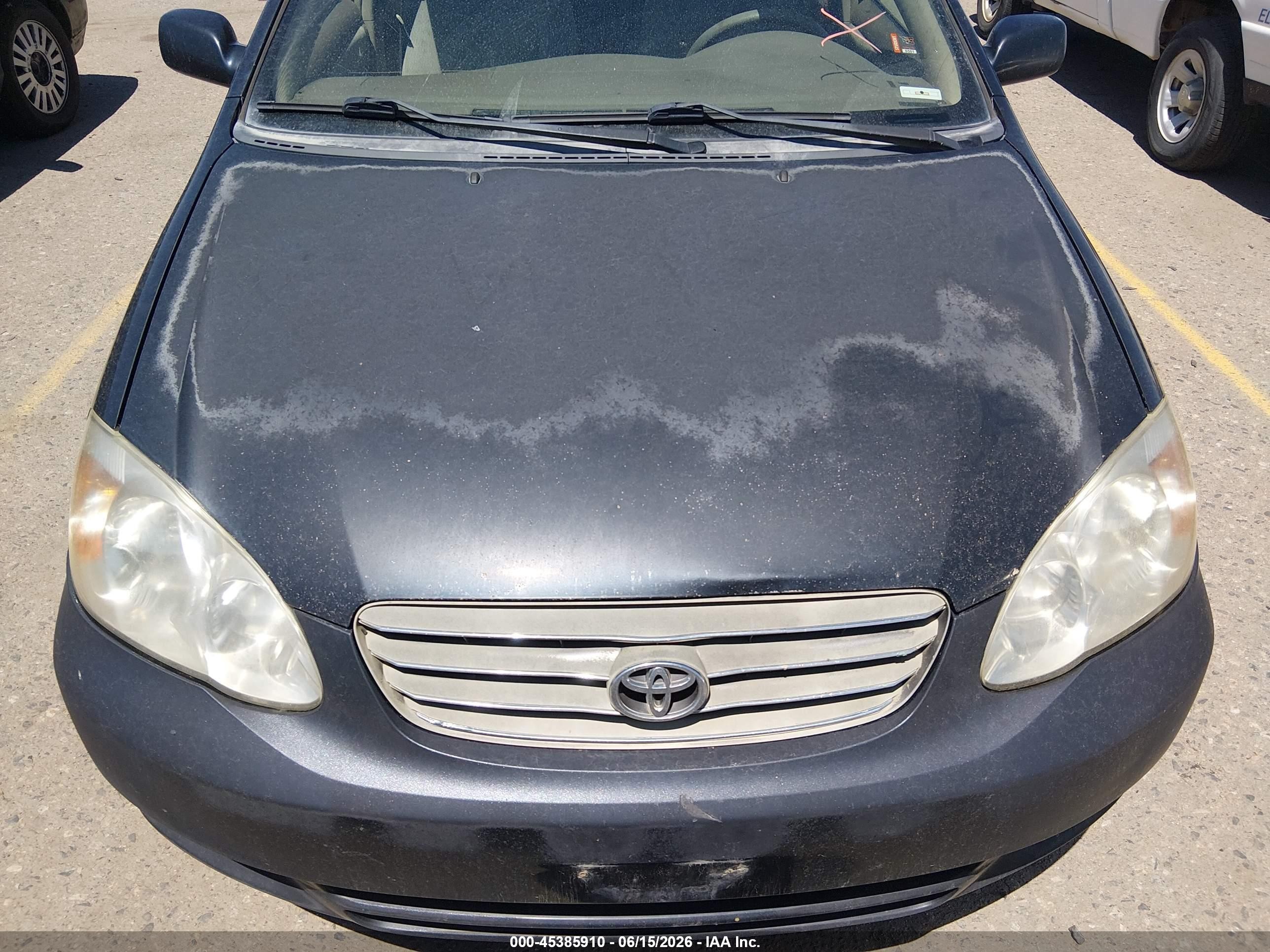 2004 Toyota Corolla Le Silver vin: JTDBR32E342030483